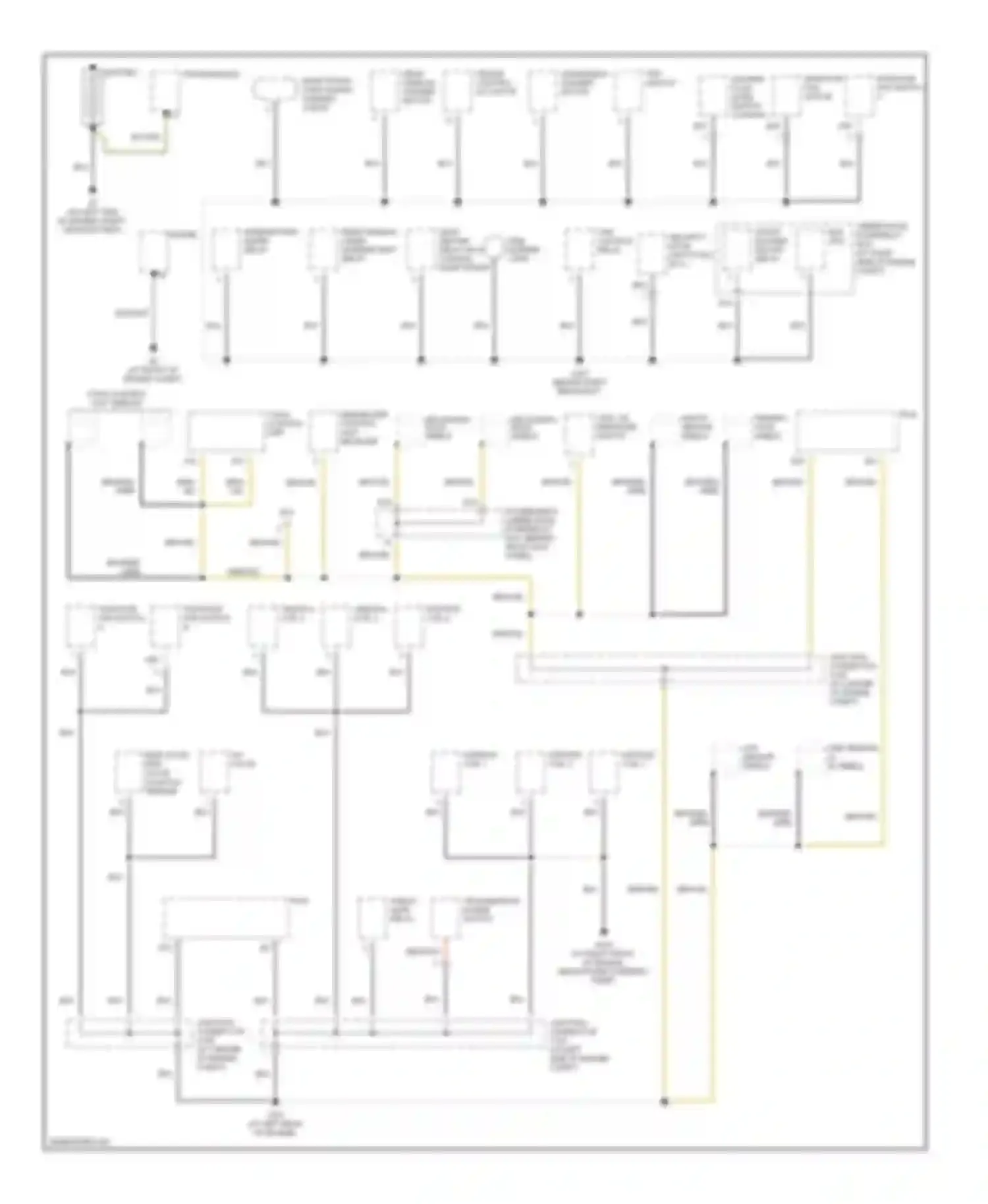 Pilot Honda I (2002-2005): Ground distribution circuit (1 of 4)