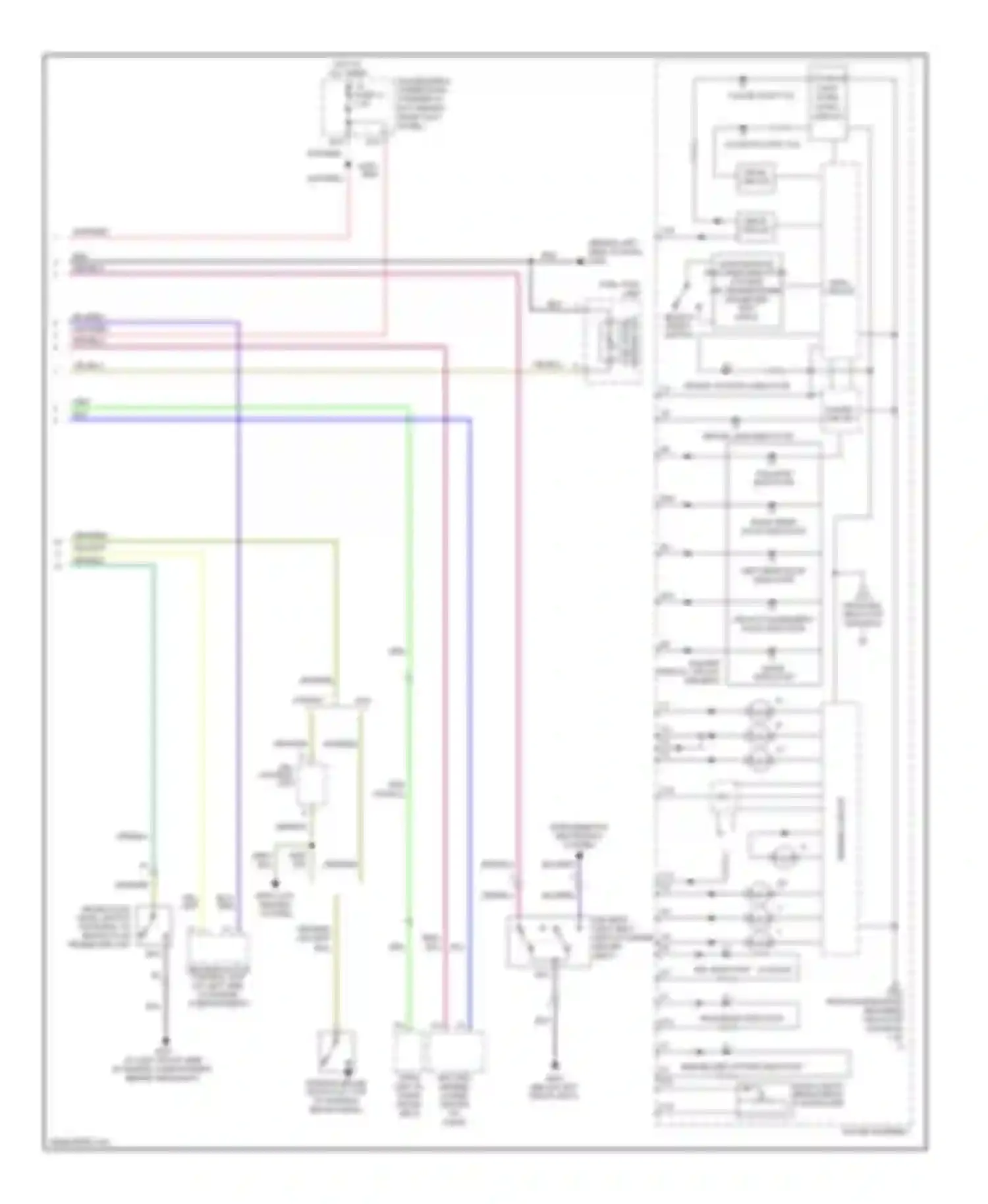 Pilot Honda I (2002-2005): Instrument cluster circuit (2 of 2)