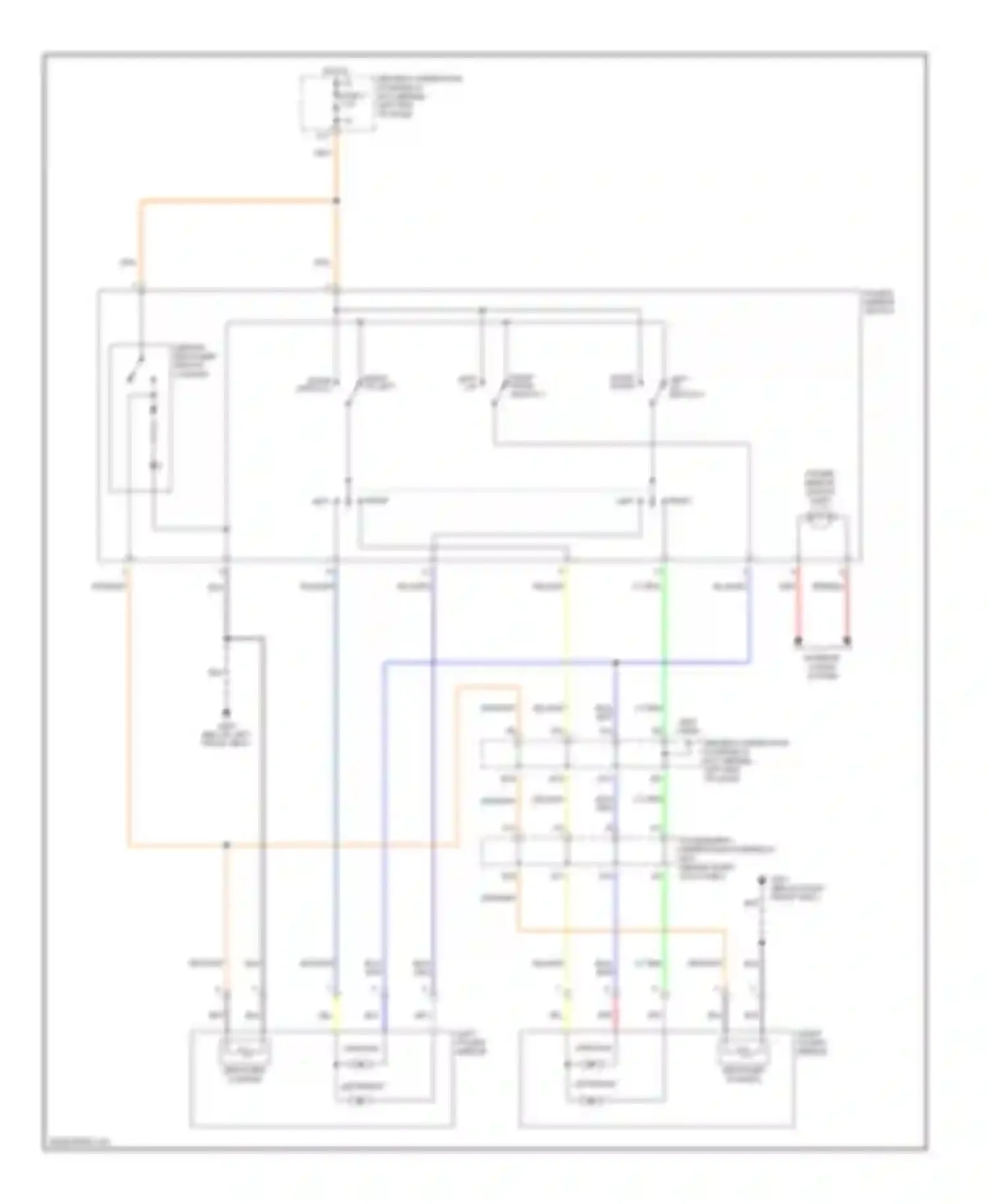 Pilot Honda I (2002-2005): Power mirror circuit