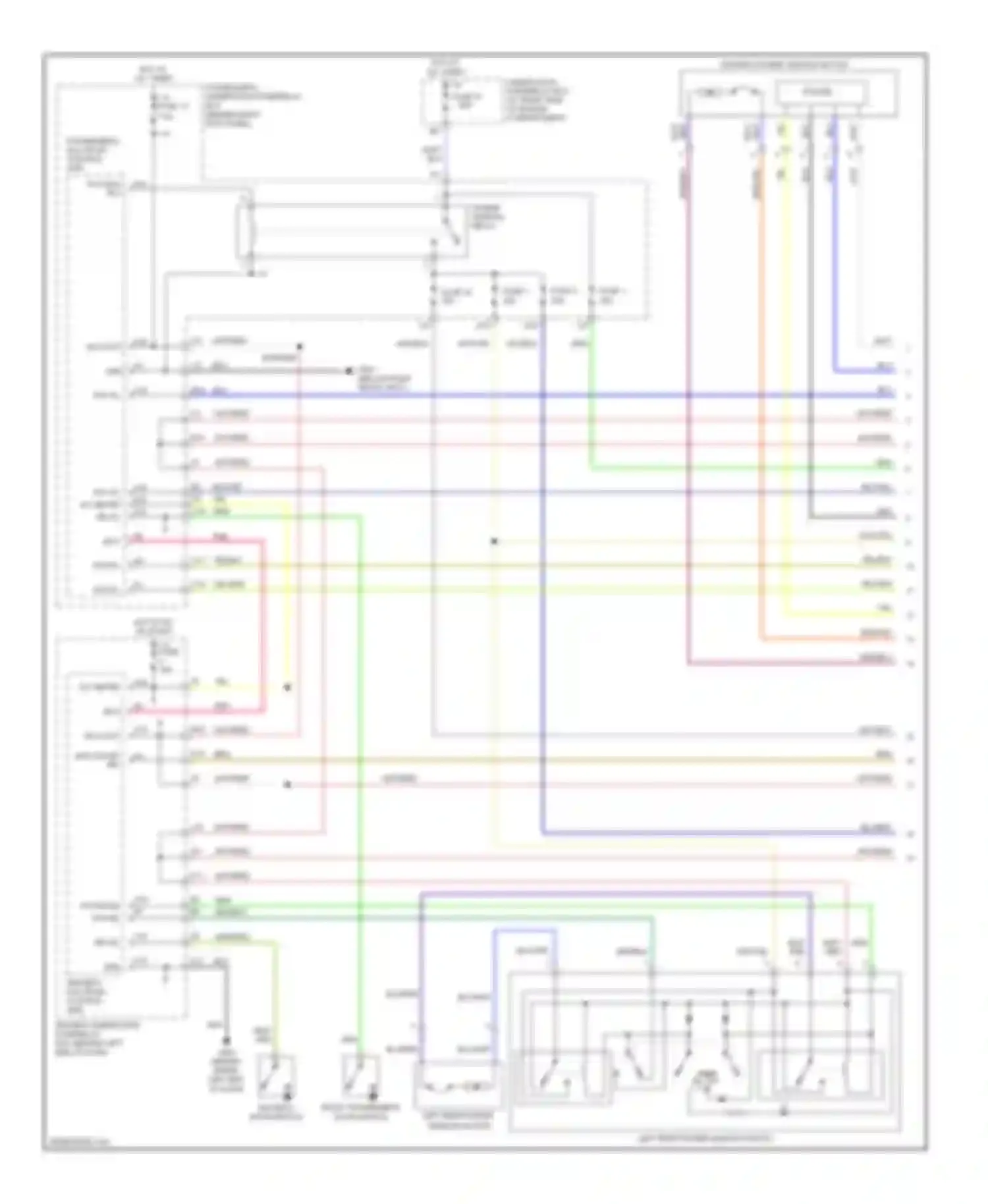 Pilot Honda I (2002-2005): Power windows circuit (1 of 2)
