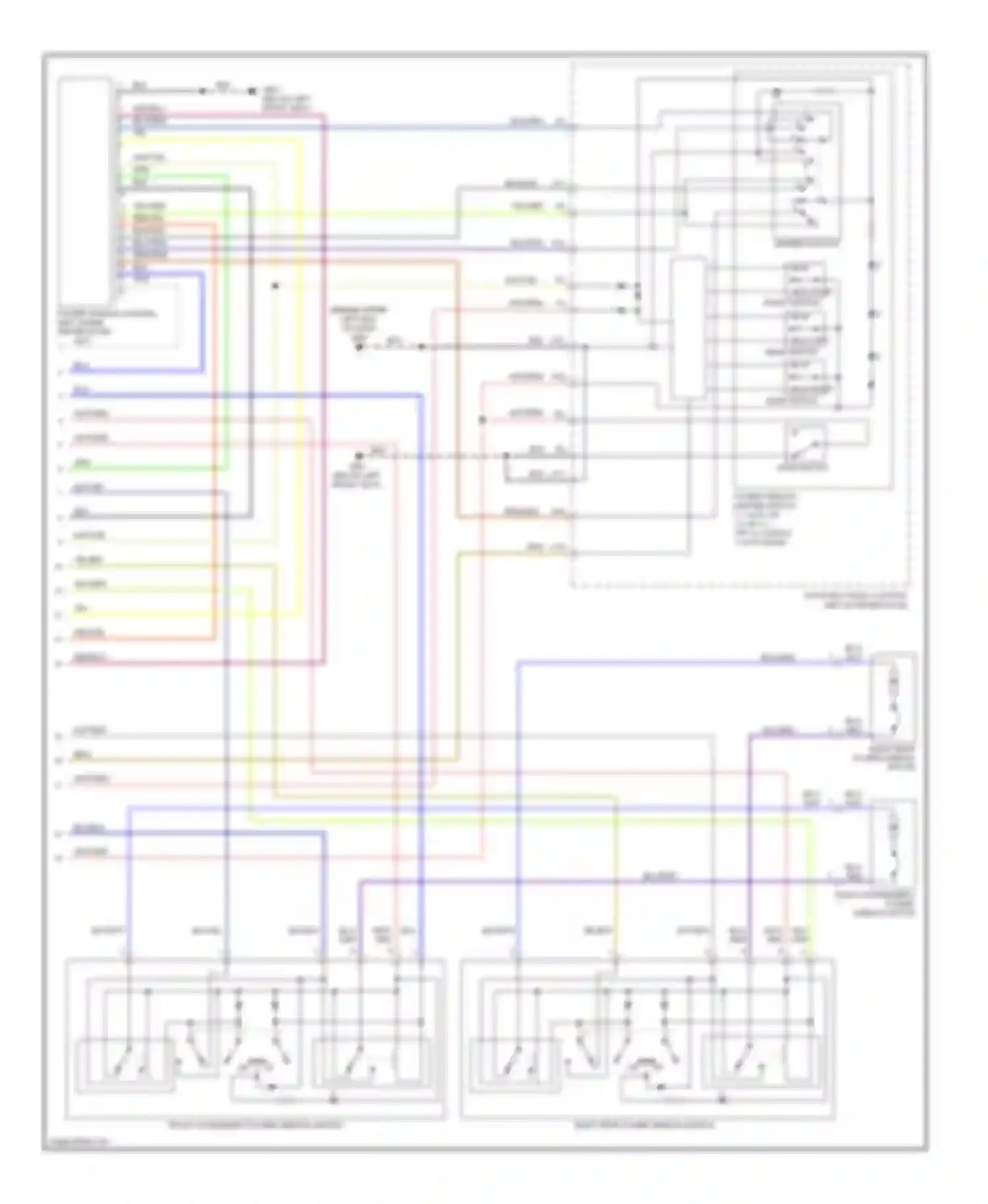 Pilot Honda I (2002-2005): Power windows circuit (2 of 2)