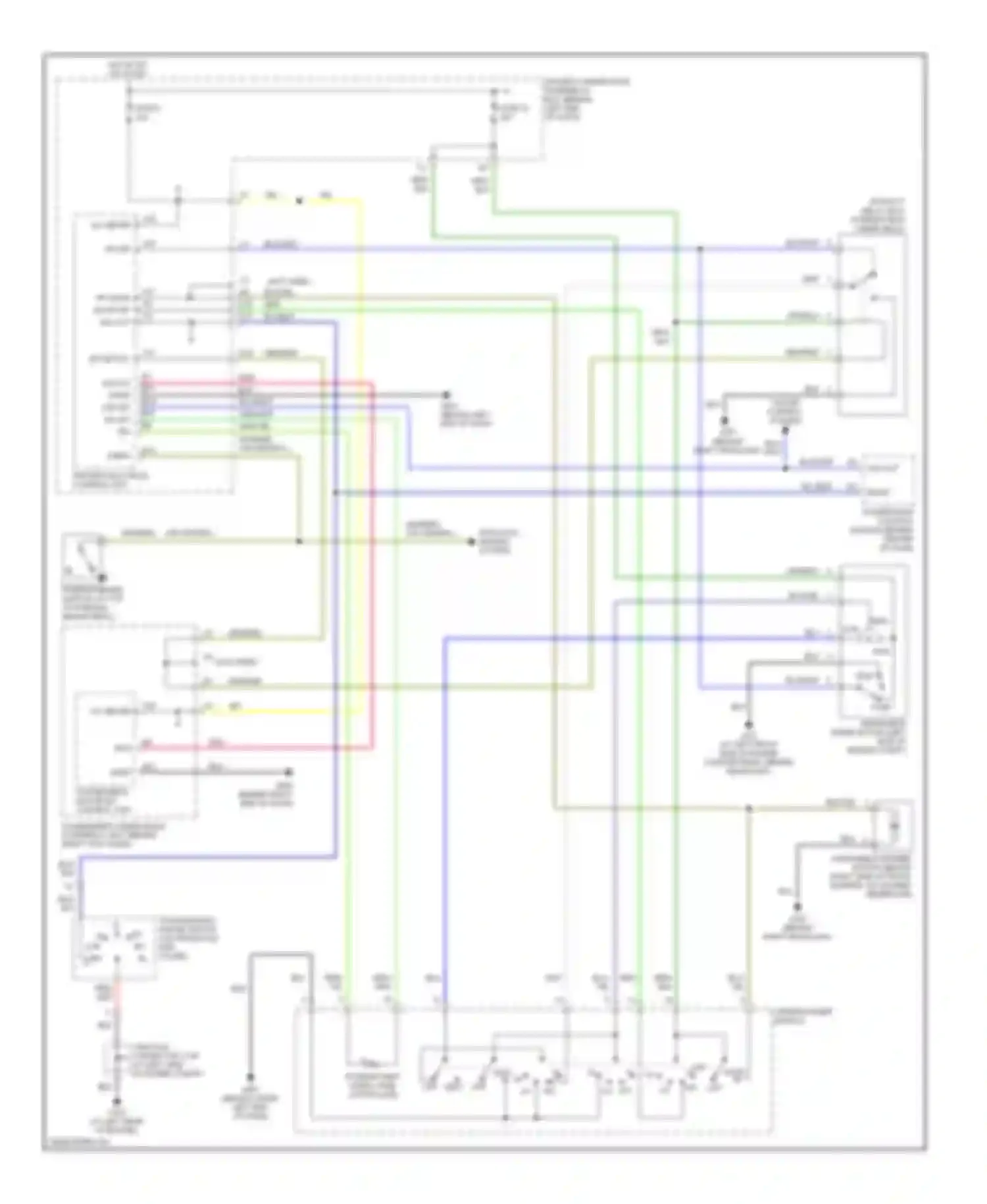 Pilot Honda I (2002-2005): Front wiper/washer circuit