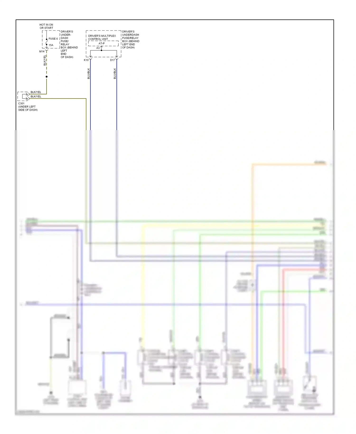 Wiring diagram at-p for Honda Pilot I (2002-2005) (1 of 2)