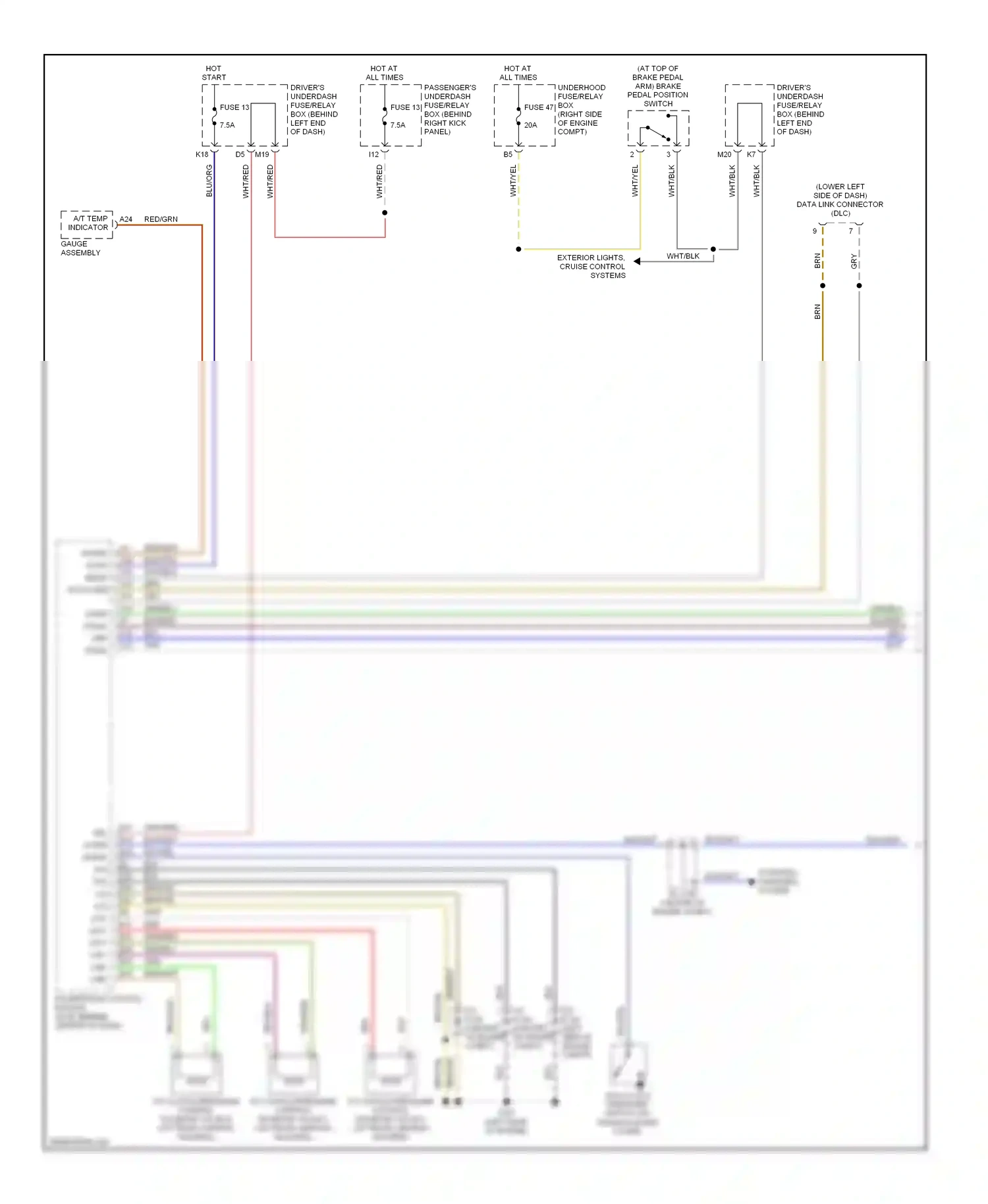 Wiring diagram blu for Honda Pilot I (2002-2005) (42 of 47)