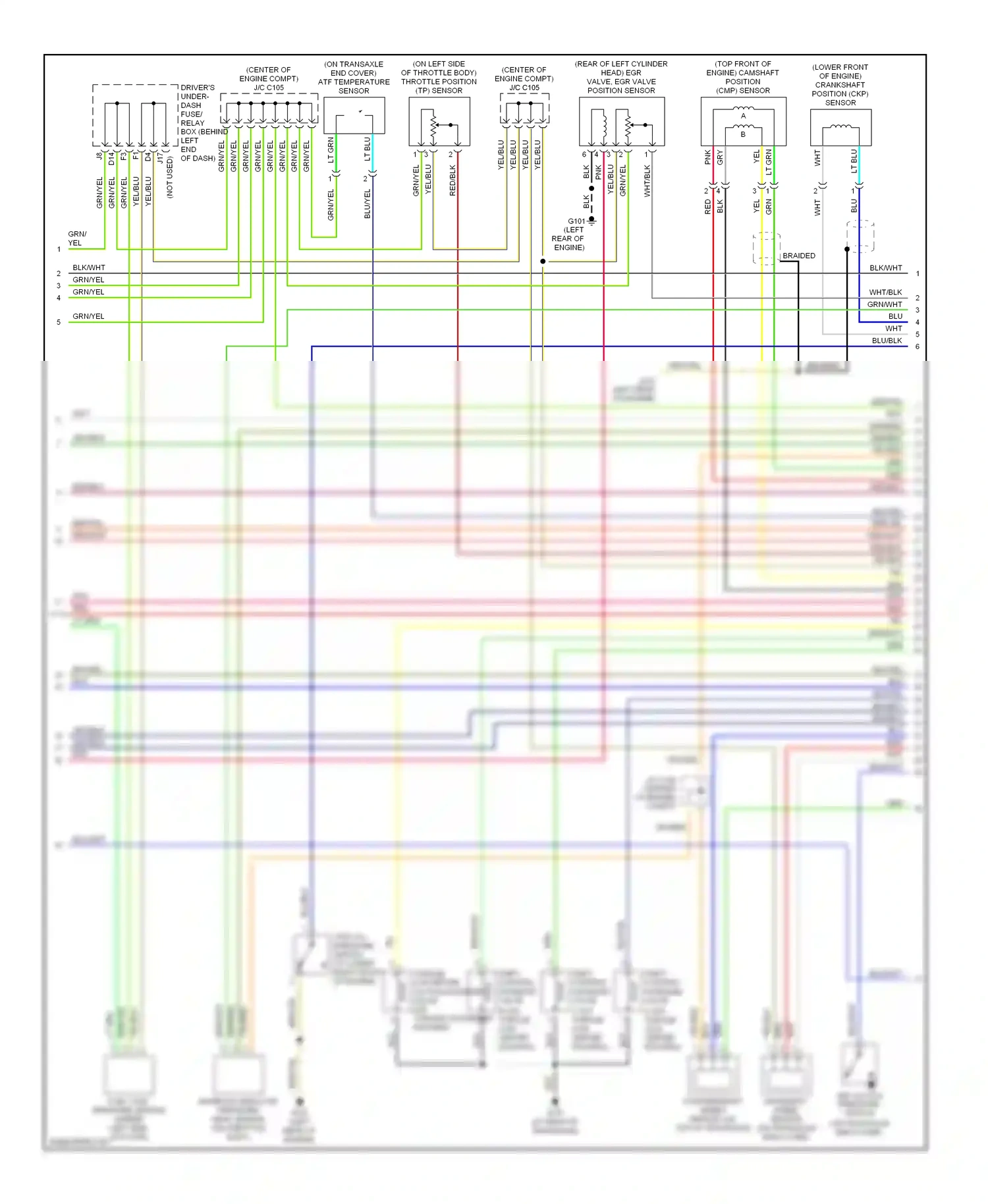 Wiring diagram blu for Honda Pilot I (2002-2005) (19 of 47)