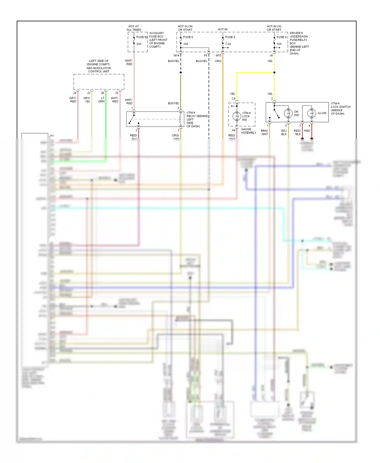 Wiring diagram brn/blk for Honda Pilot I (2002-2005) (1 of 11)