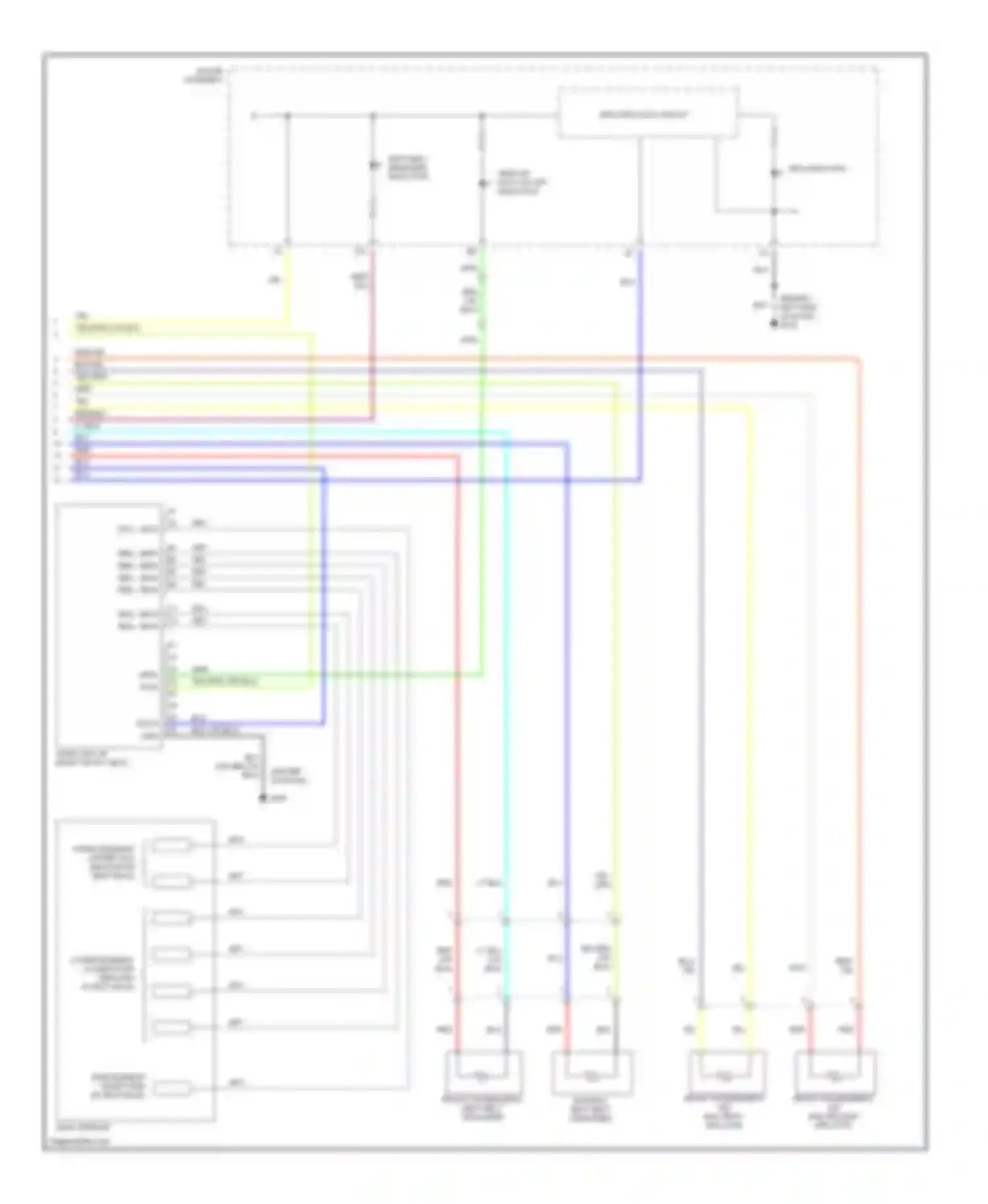Wiring diagram srs indicator circuit for Honda Pilot I (2002-2005)