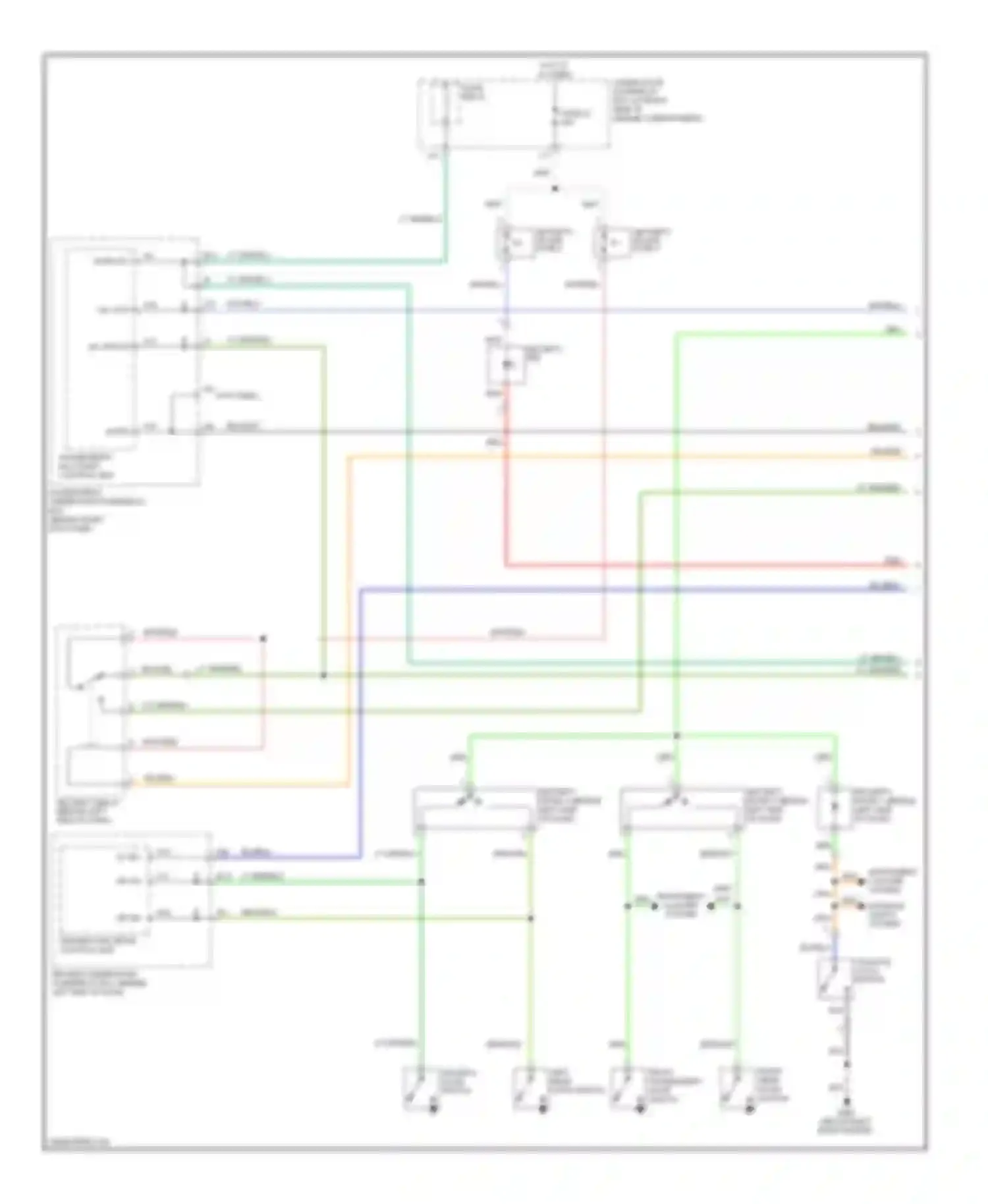 Wiring diagram security in-line fuse 3 for Honda Pilot I (2002-2005)