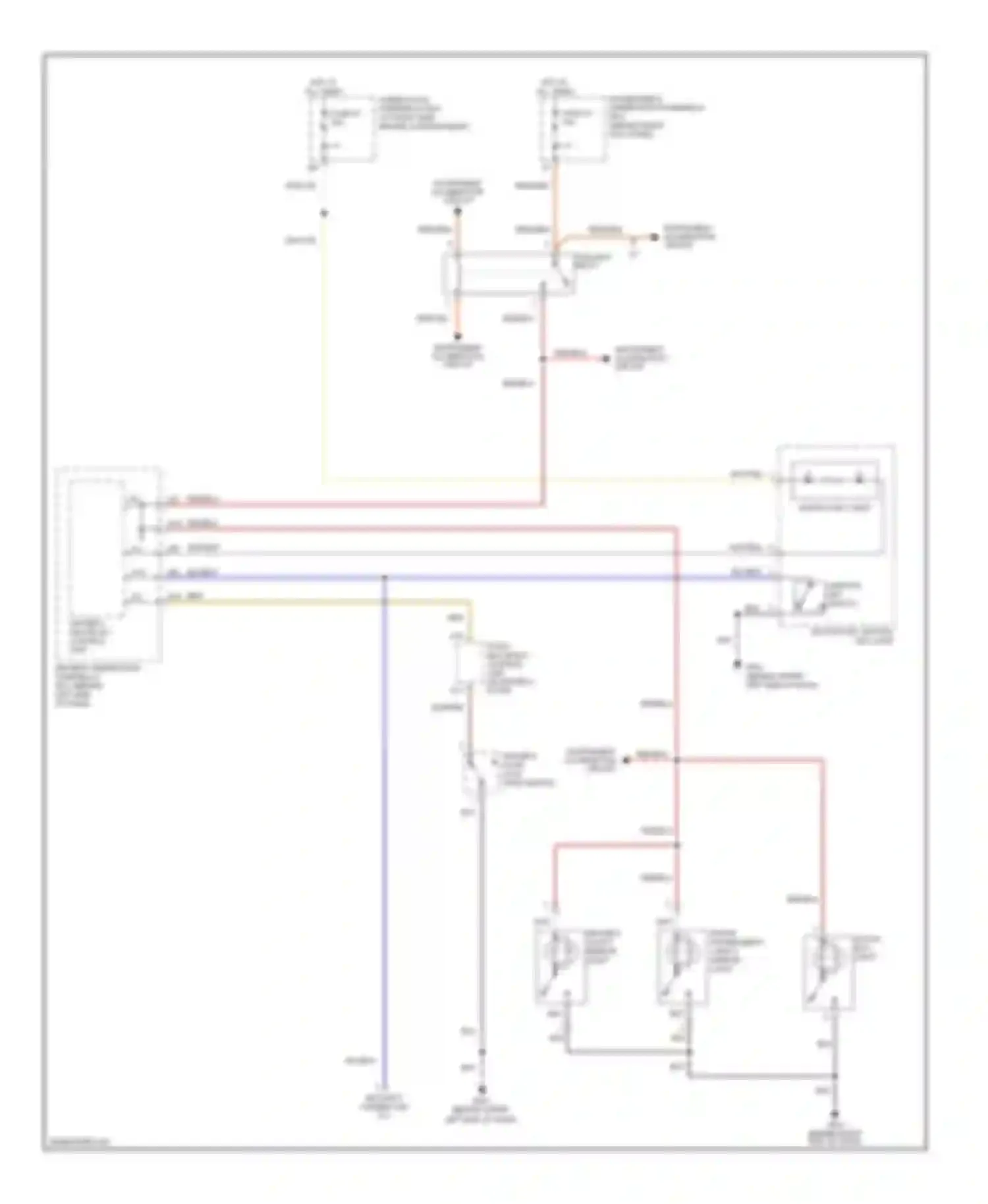 Wiring diagram ignition key switch/ key light for Honda Pilot I (2002-2005)