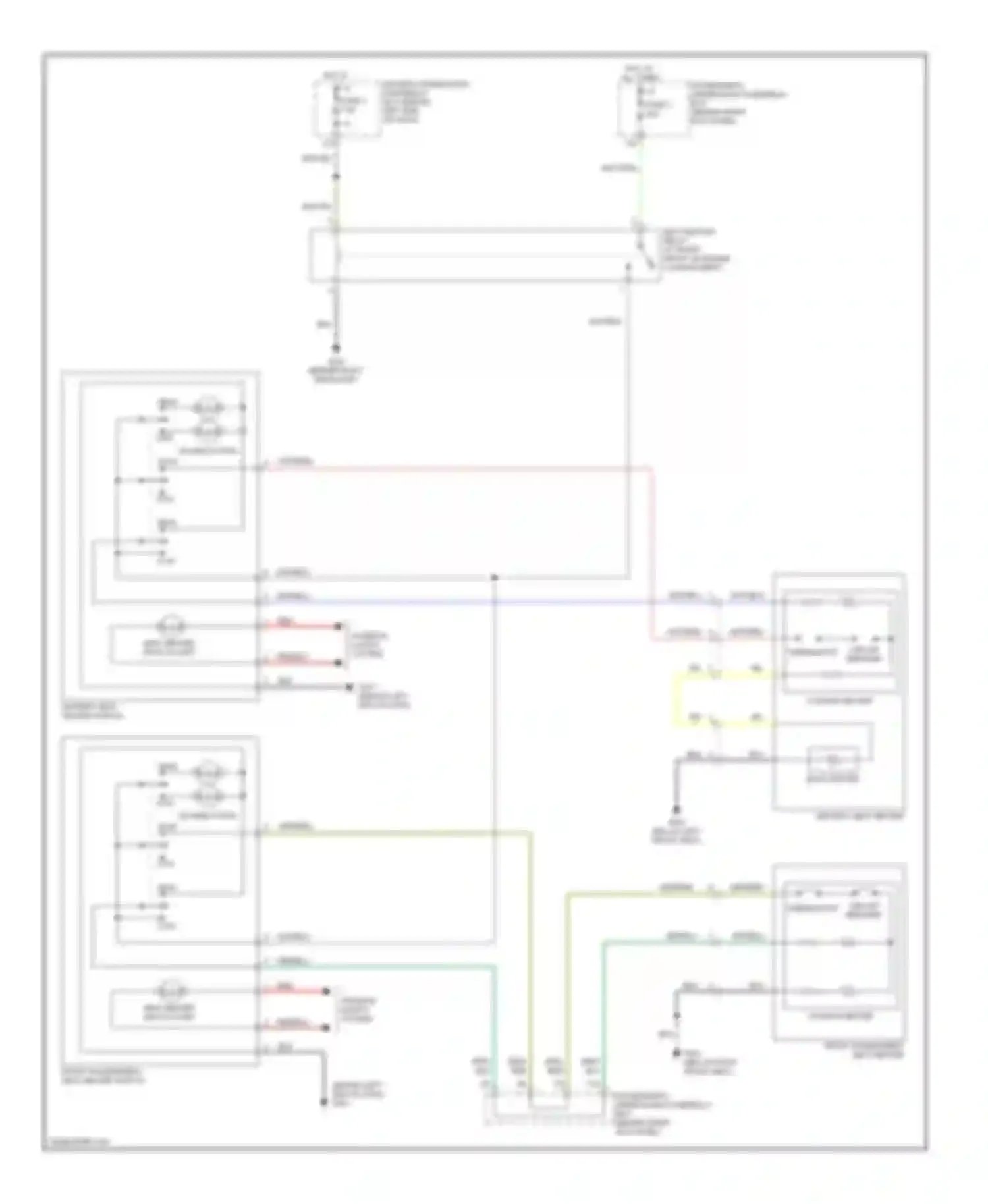 Wiring diagram security connector for Honda Pilot I (2002-2005)