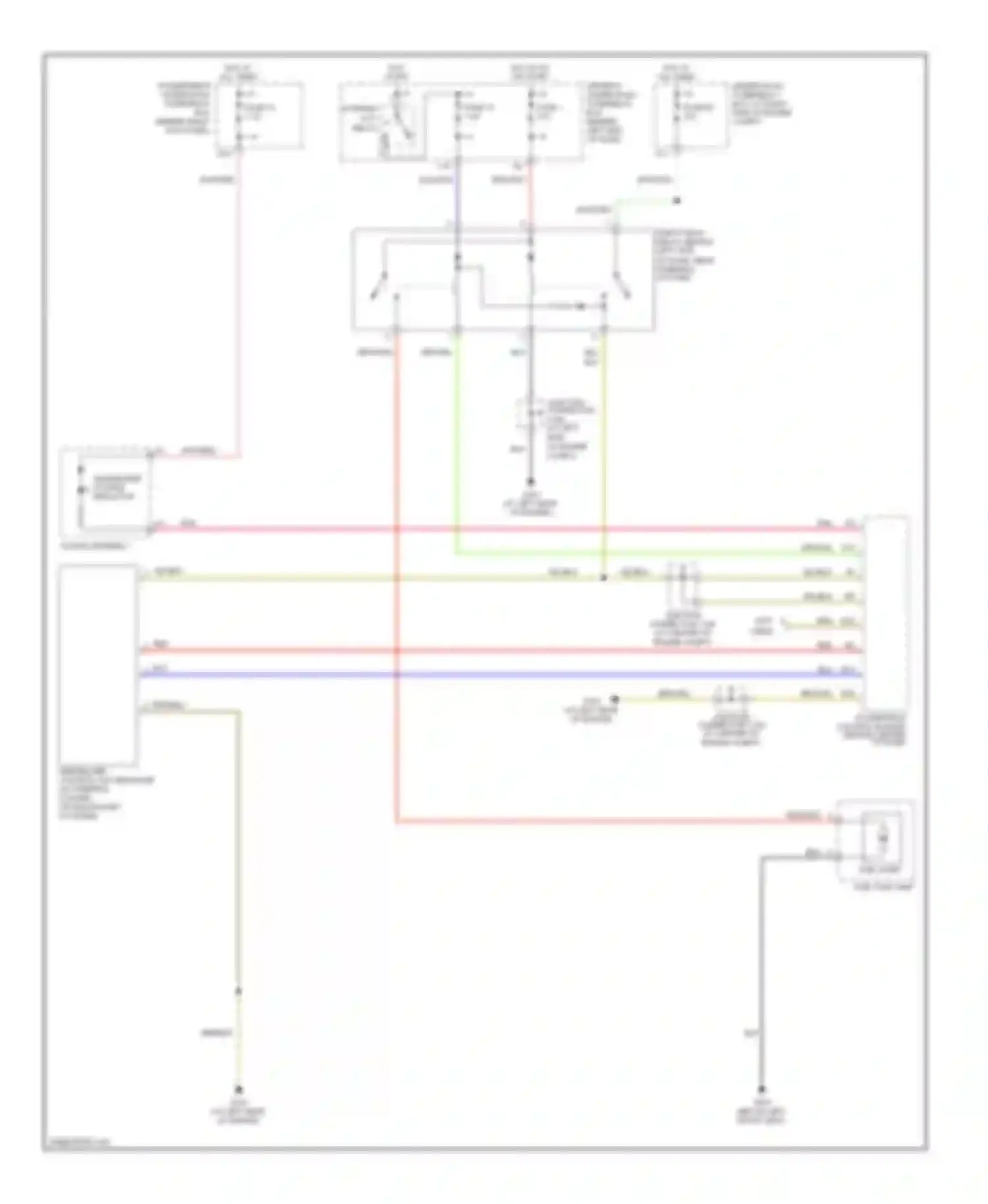 Wiring diagram security connector for Honda Pilot I (2002-2005)