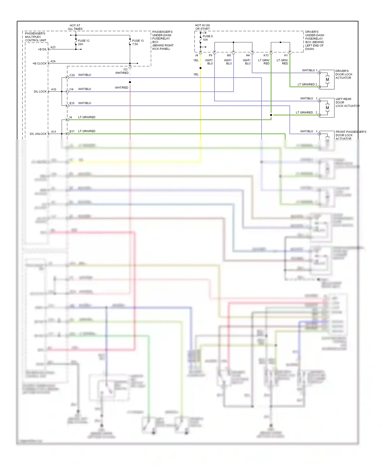 Wiring diagram lt grn for Honda Pilot I (2002-2005) (15 of 18)
