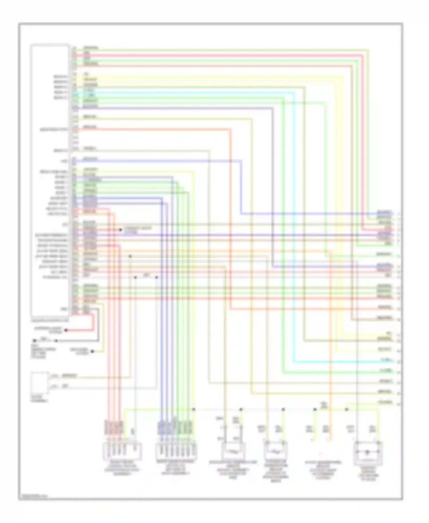Wiring diagram mode 1 for Honda Pilot I (2002-2005) (1 of 2)