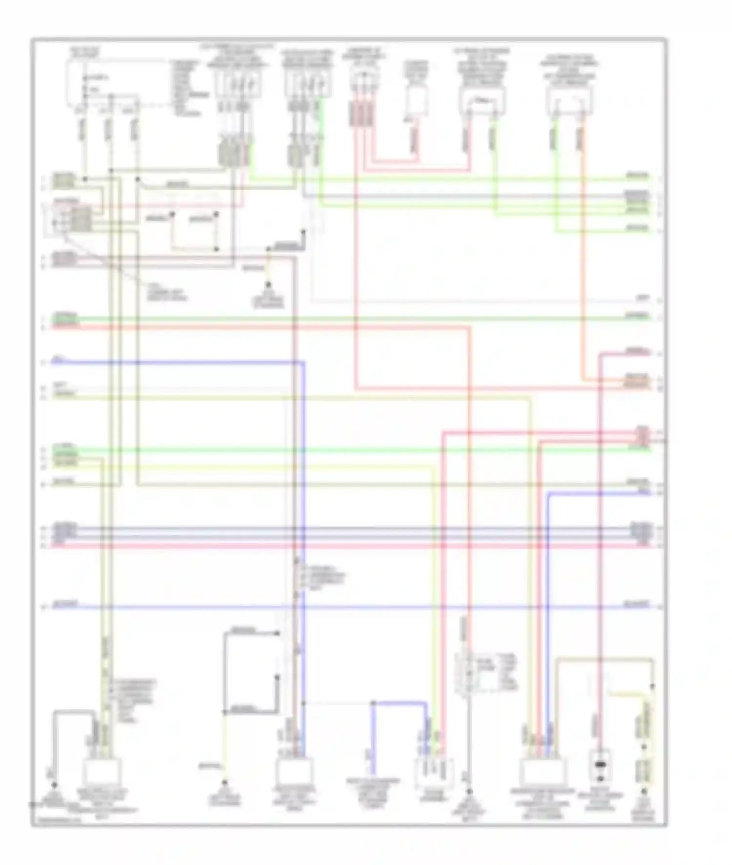 Wiring diagram driver's underdash fuse/relay box for Honda Pilot I (2002-2005)
