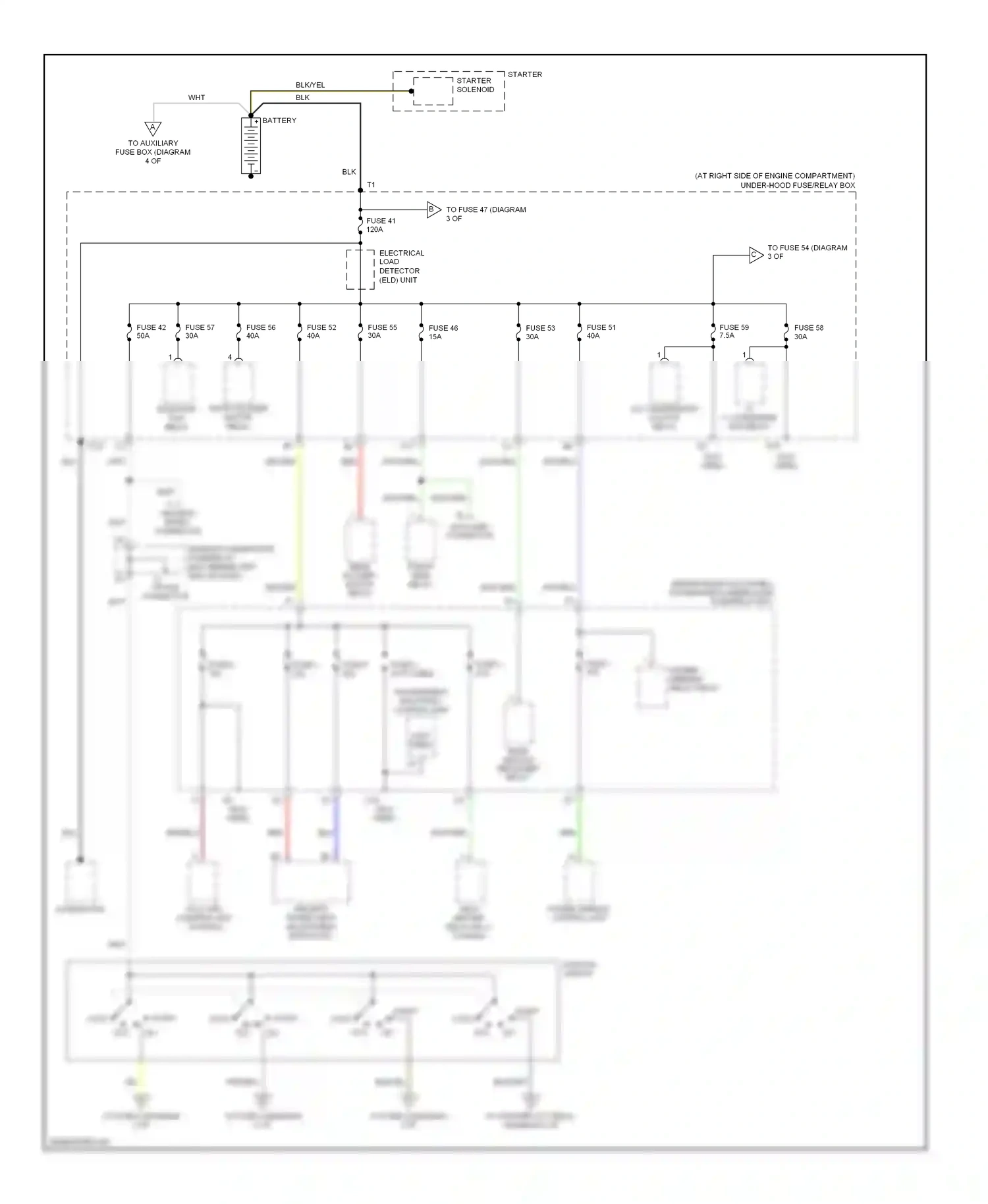 Wiring diagram red/blu for Honda Pilot I (2002-2005) (13 of 21)