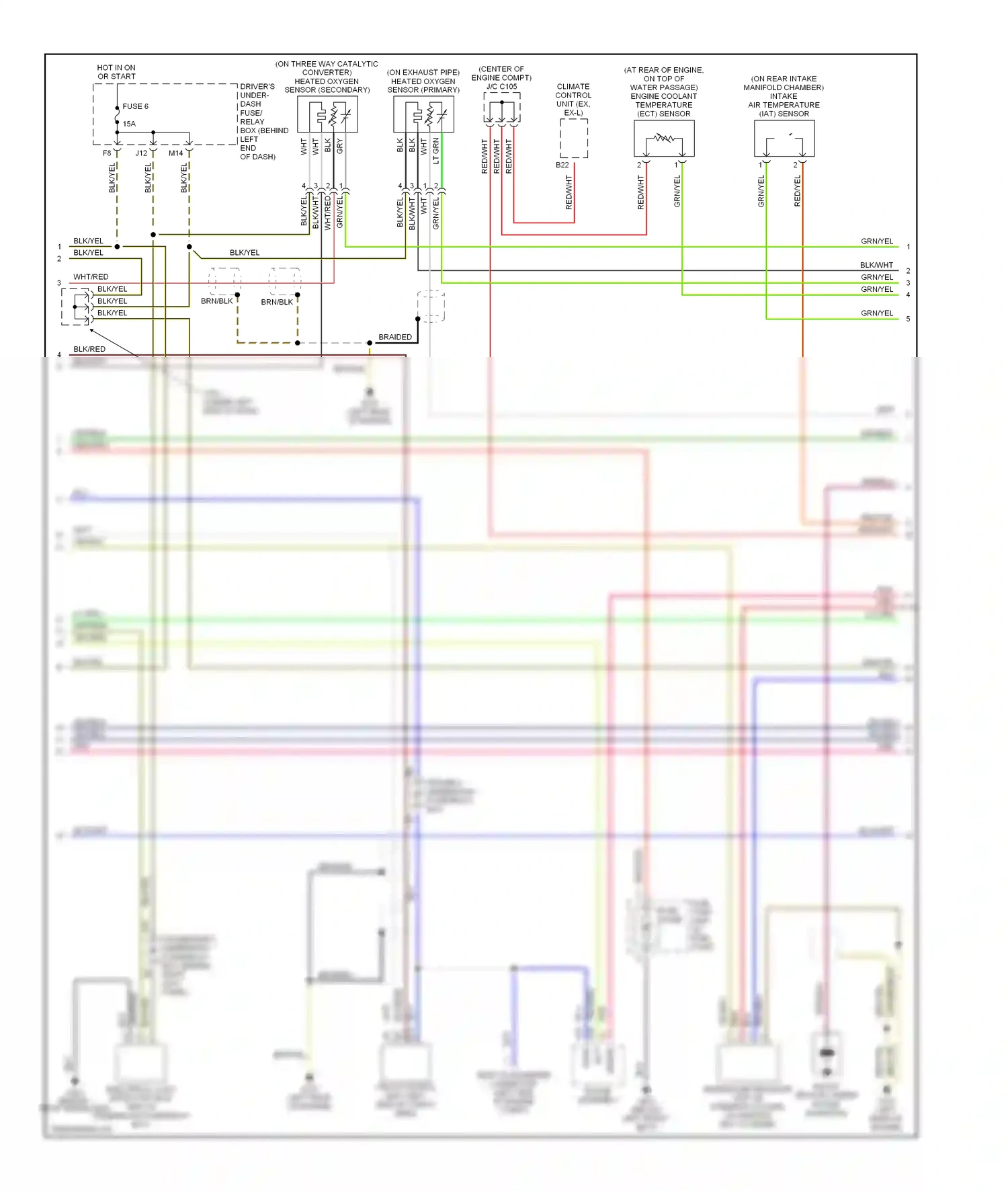 Wiring diagram red/blu for Honda Pilot I (2002-2005) (8 of 21)