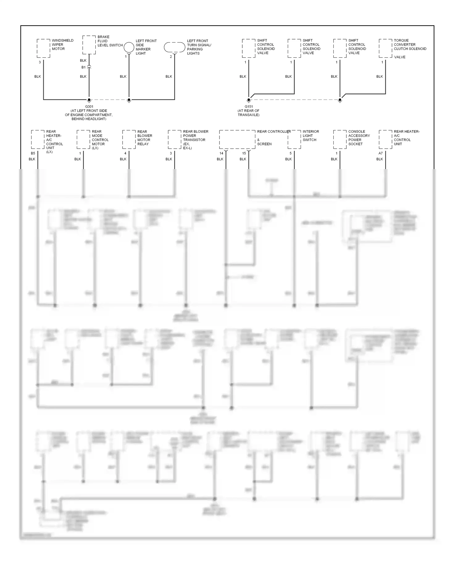 Wiring diagram shift control solenoid valve b for Honda Pilot I (2002-2005) (1 of 1)