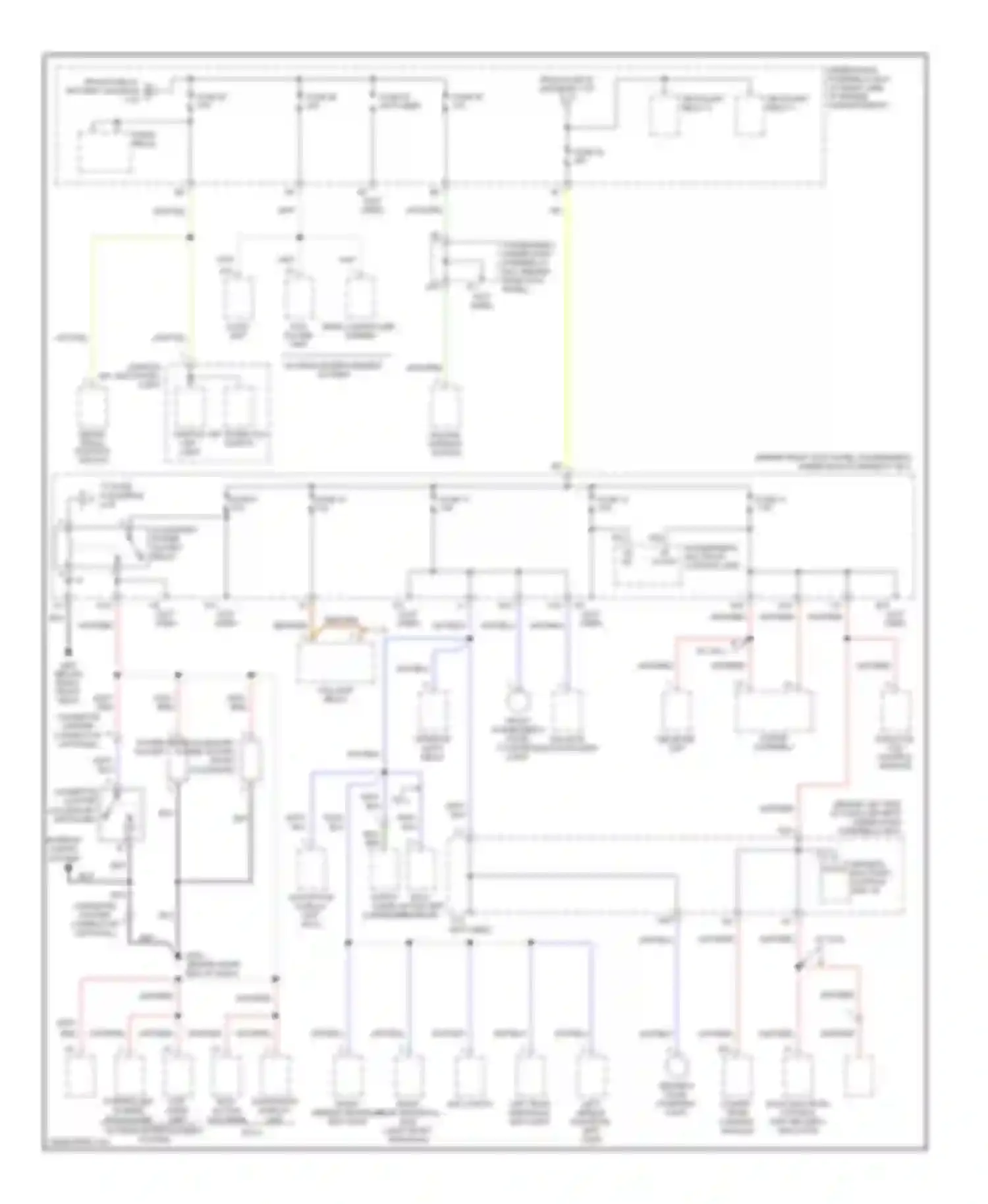 Wiring diagram radiator fan control module for Honda Pilot I (2002-2005)