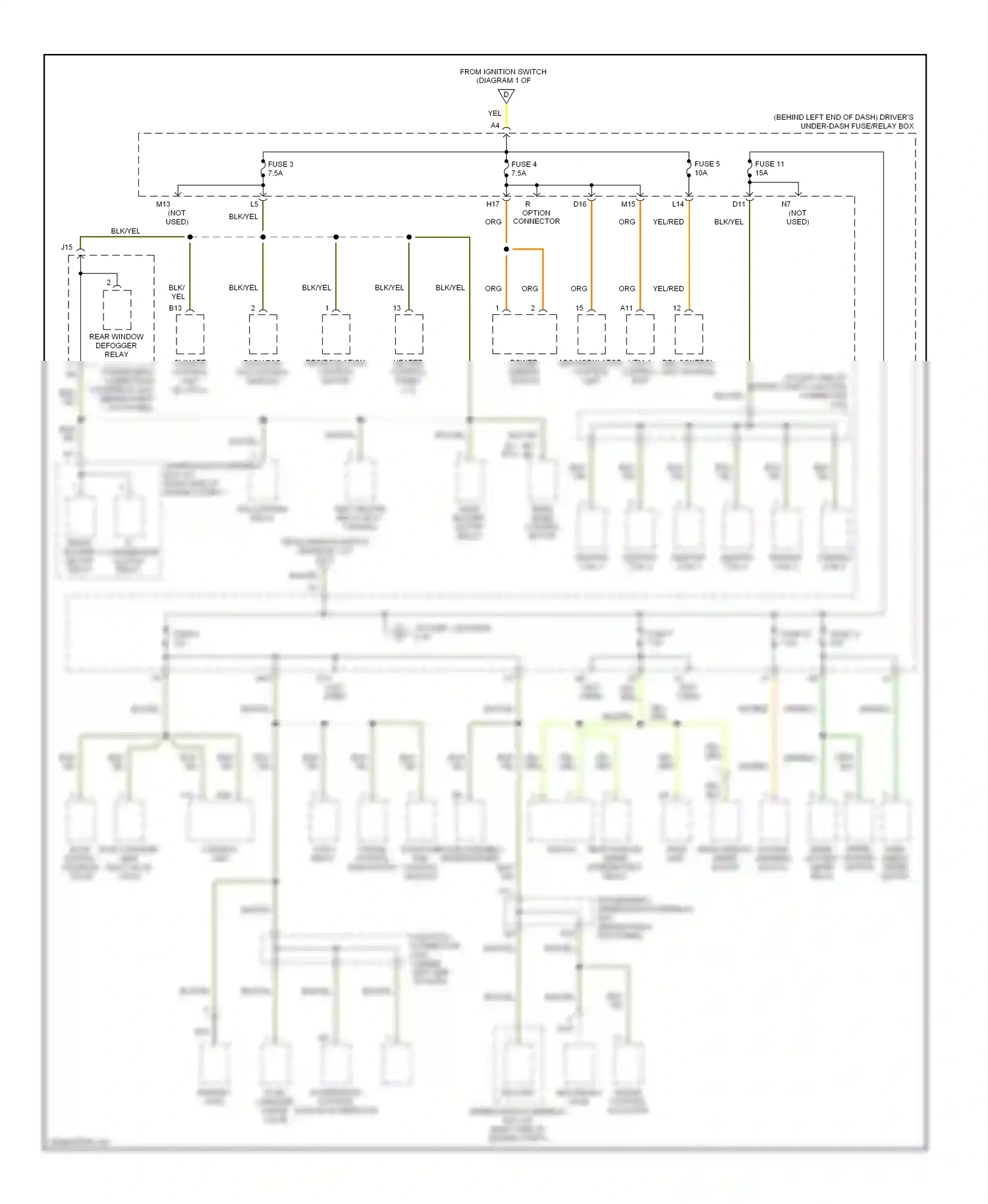Wiring diagram vtm-4 control unit for Honda Pilot I (2002-2005) (3 of 3)