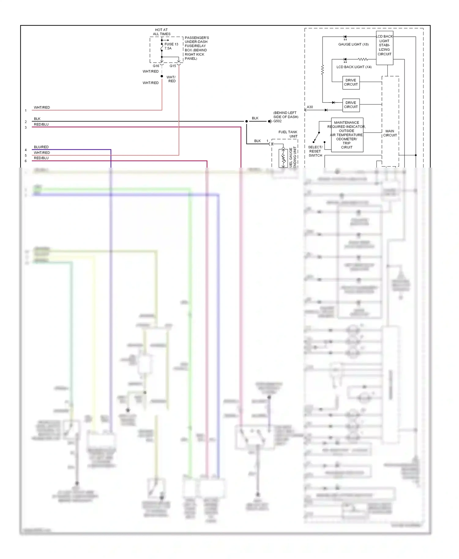 Wiring diagram wht/red for Honda Pilot I (2002-2005) (14 of 35)