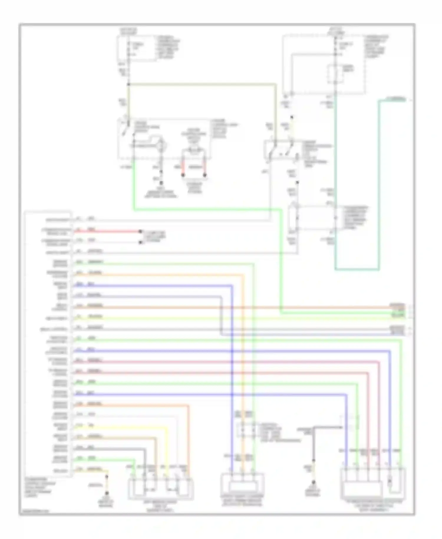 Pilot Honda I (2004-2009): Cruise control circuit, with navigation (1 of 2)
