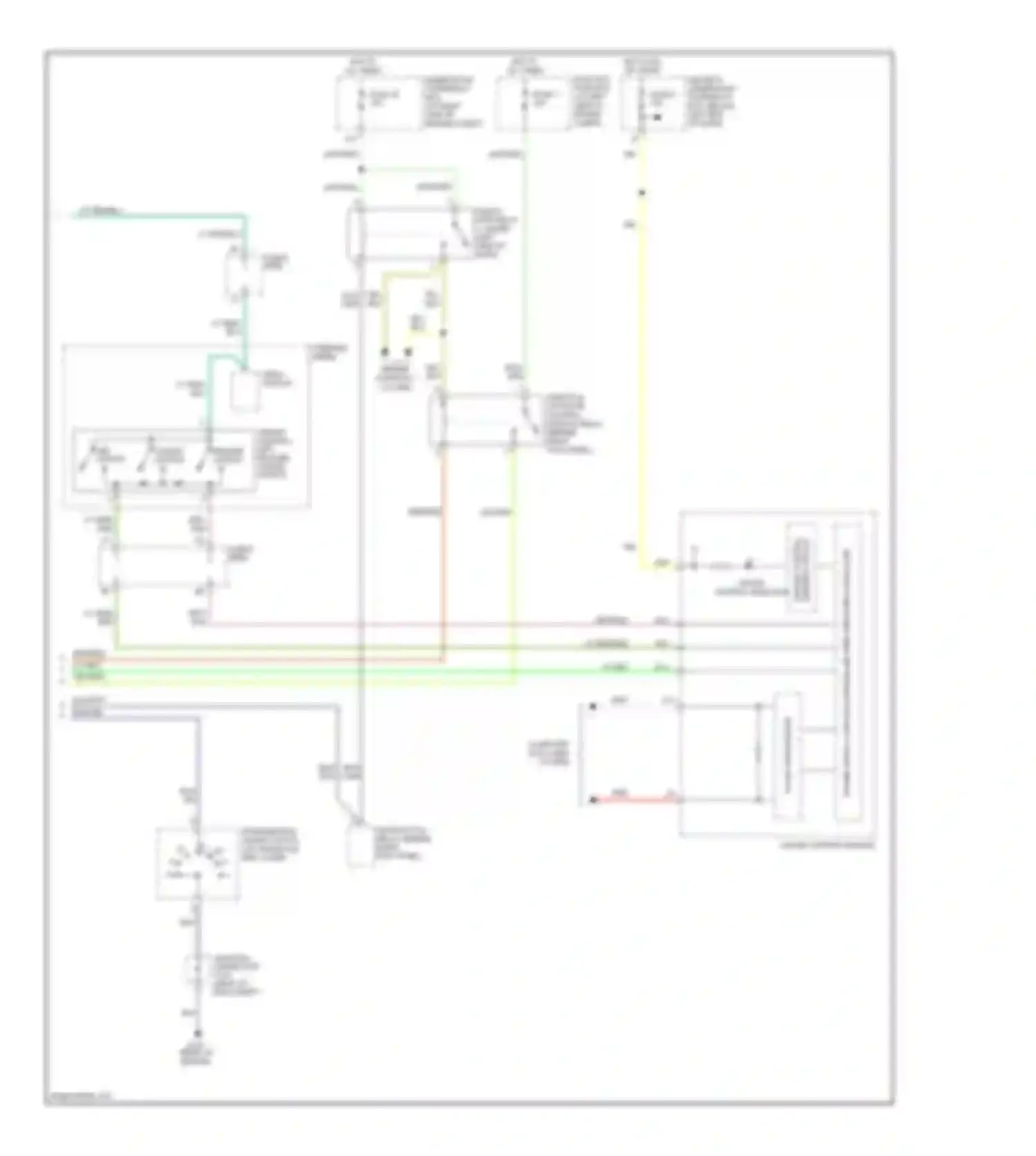 Pilot Honda I (2004-2009): Cruise control circuit, with navigation (2 of 2)