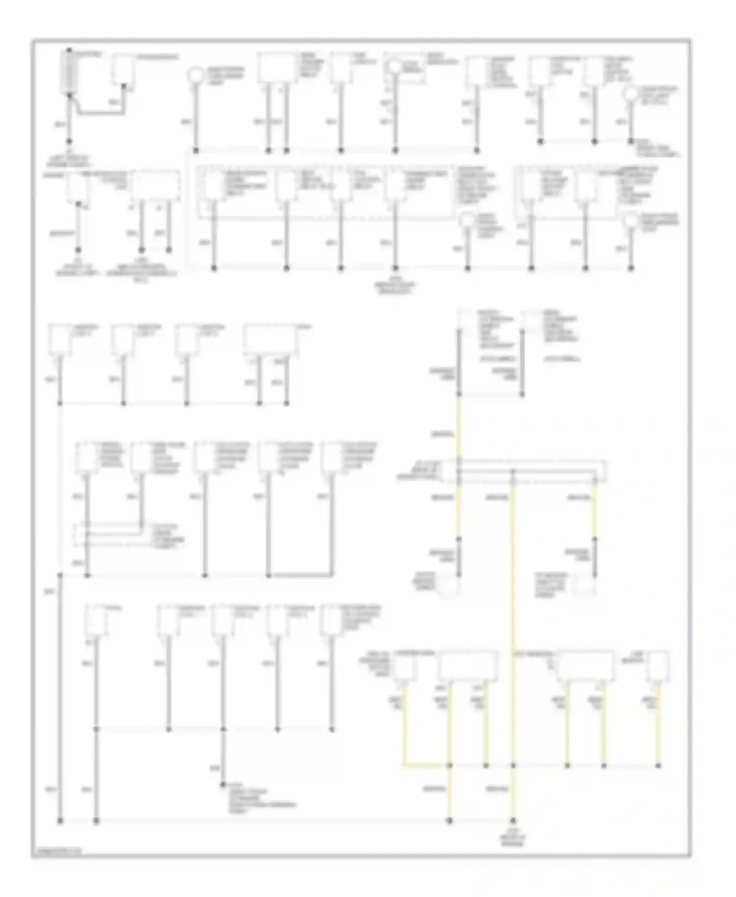 Pilot Honda I (2004-2009): Ground distribution circuit (1 of 4)