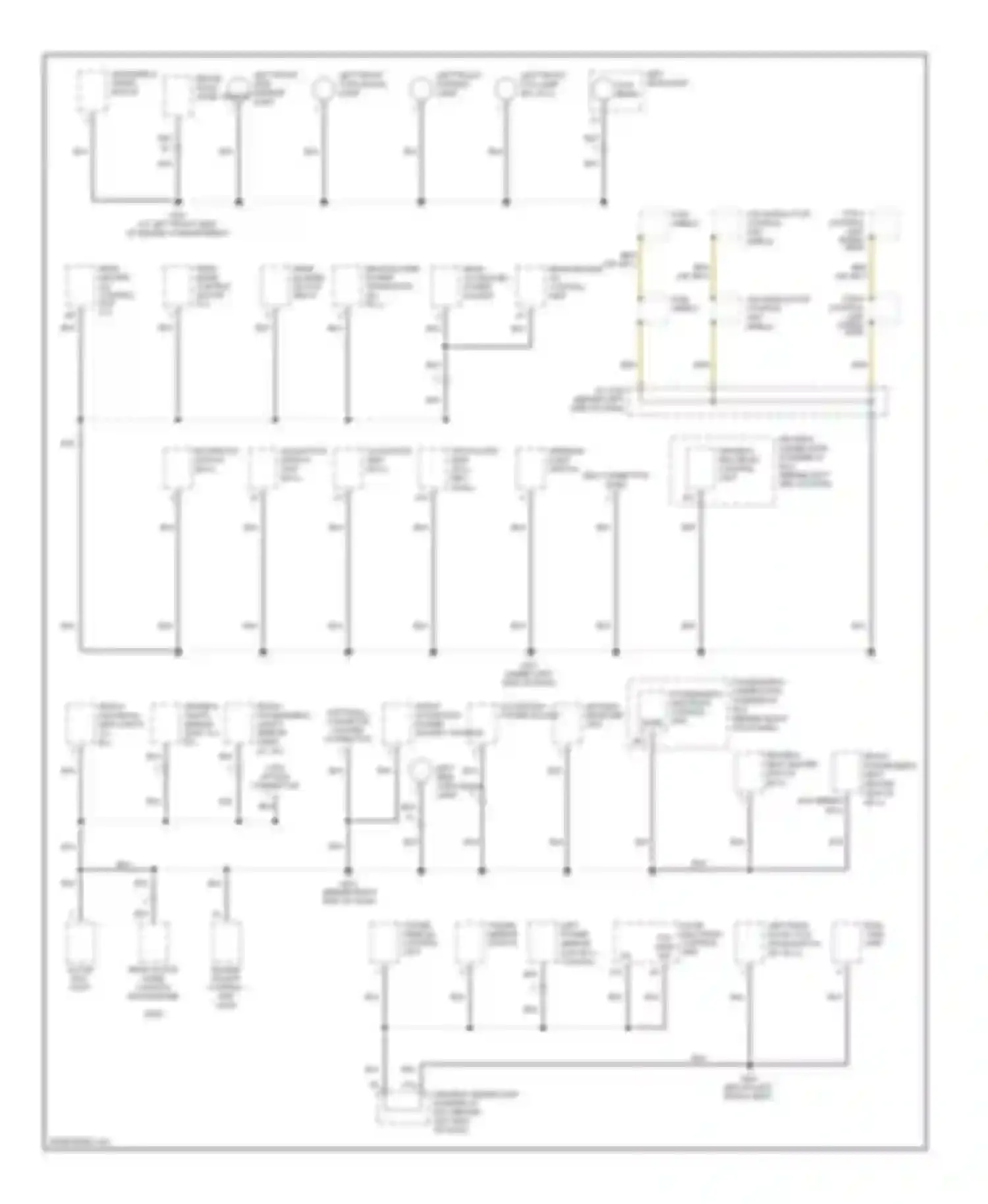 Pilot Honda I (2004-2009): Ground distribution circuit (2 of 4)