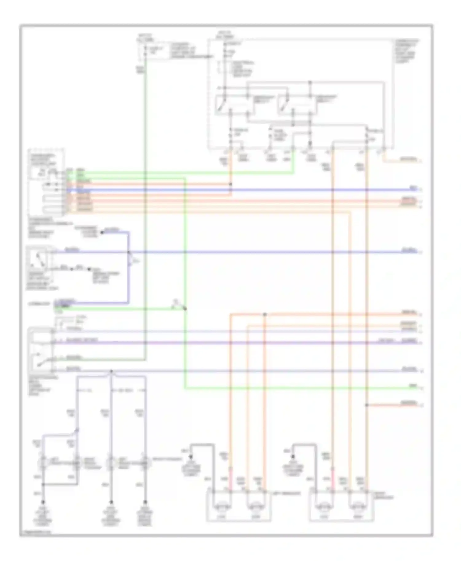 Pilot Honda I (2004-2009): Headlights circuit, without drl (1 of 2)