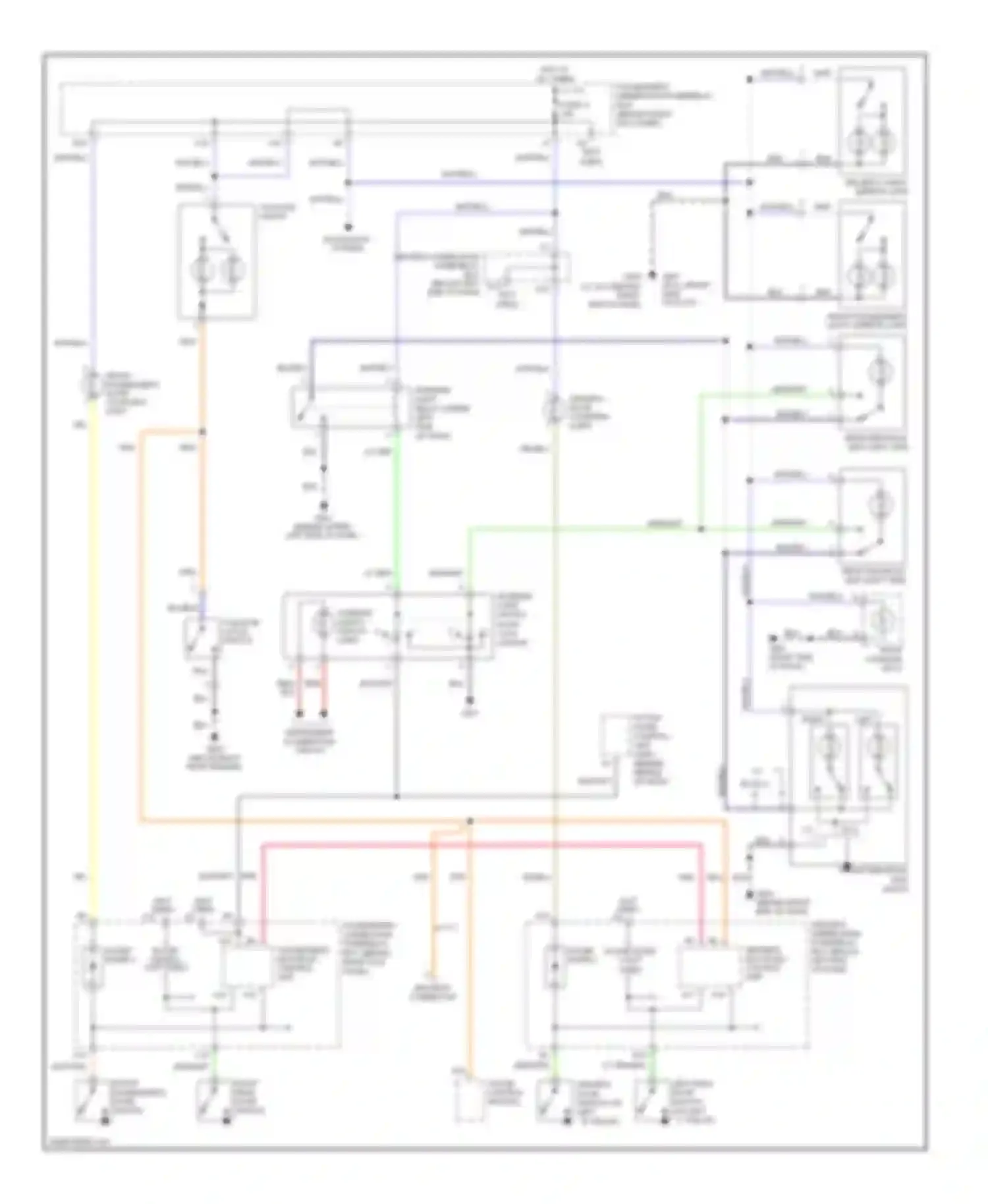 Pilot Honda I (2004-2009): Courtesy lamps circuit
