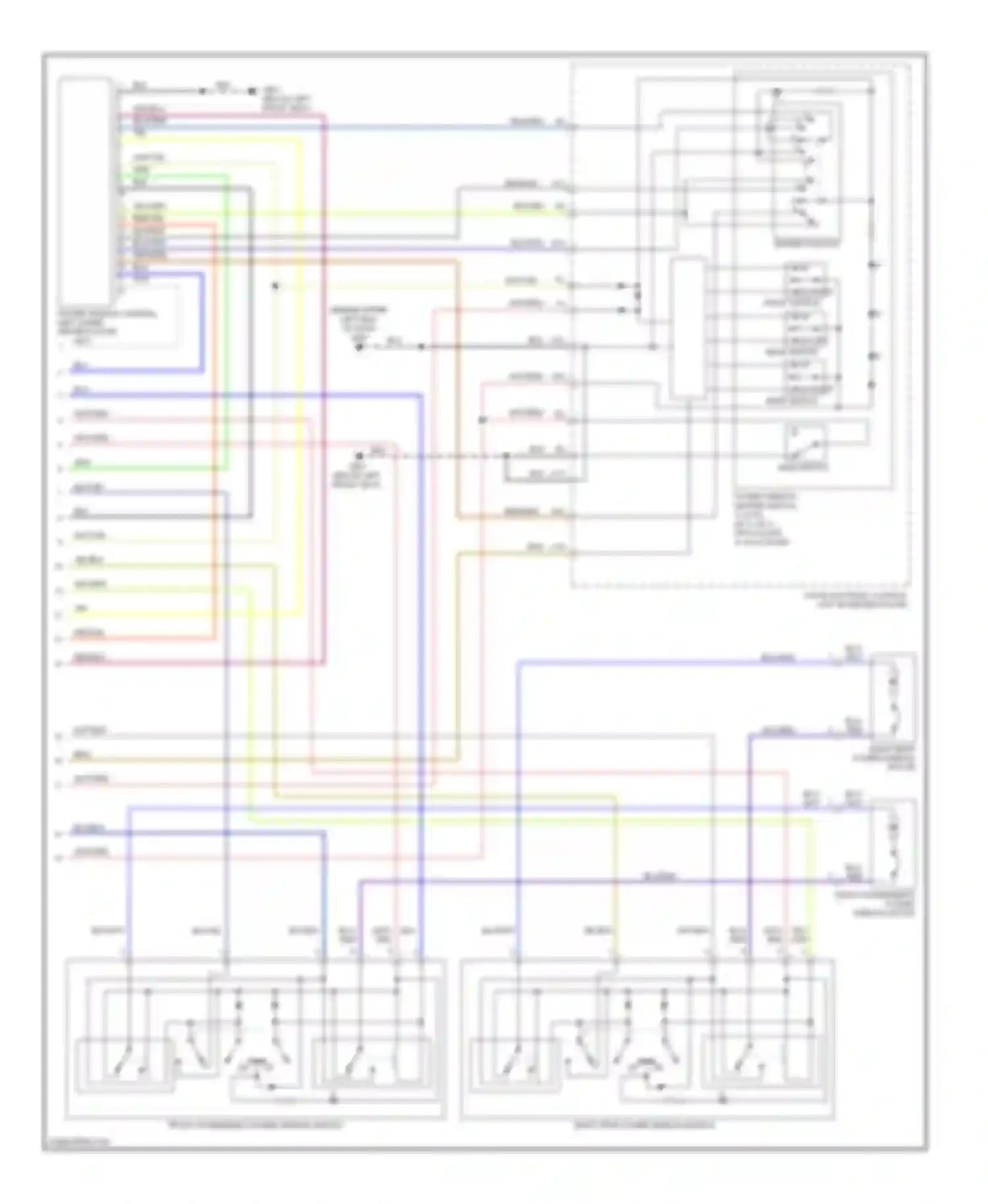 Pilot Honda I (2004-2009): Power windows circuit (2 of 2)