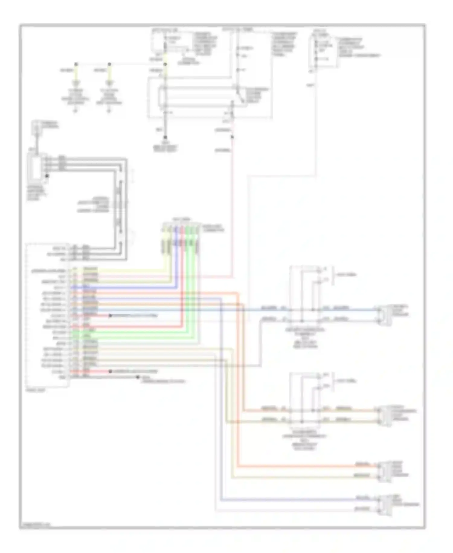 Pilot Honda I (2004-2009): Radio circuit, ex with xm radio (1 of 2)