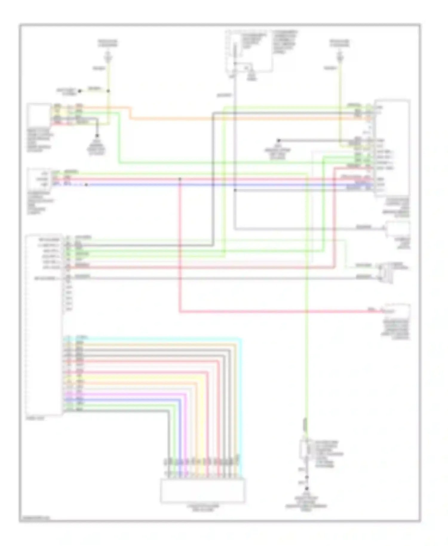 Pilot Honda I (2004-2009): Radio circuit, ex without xm radio (2 of 2)