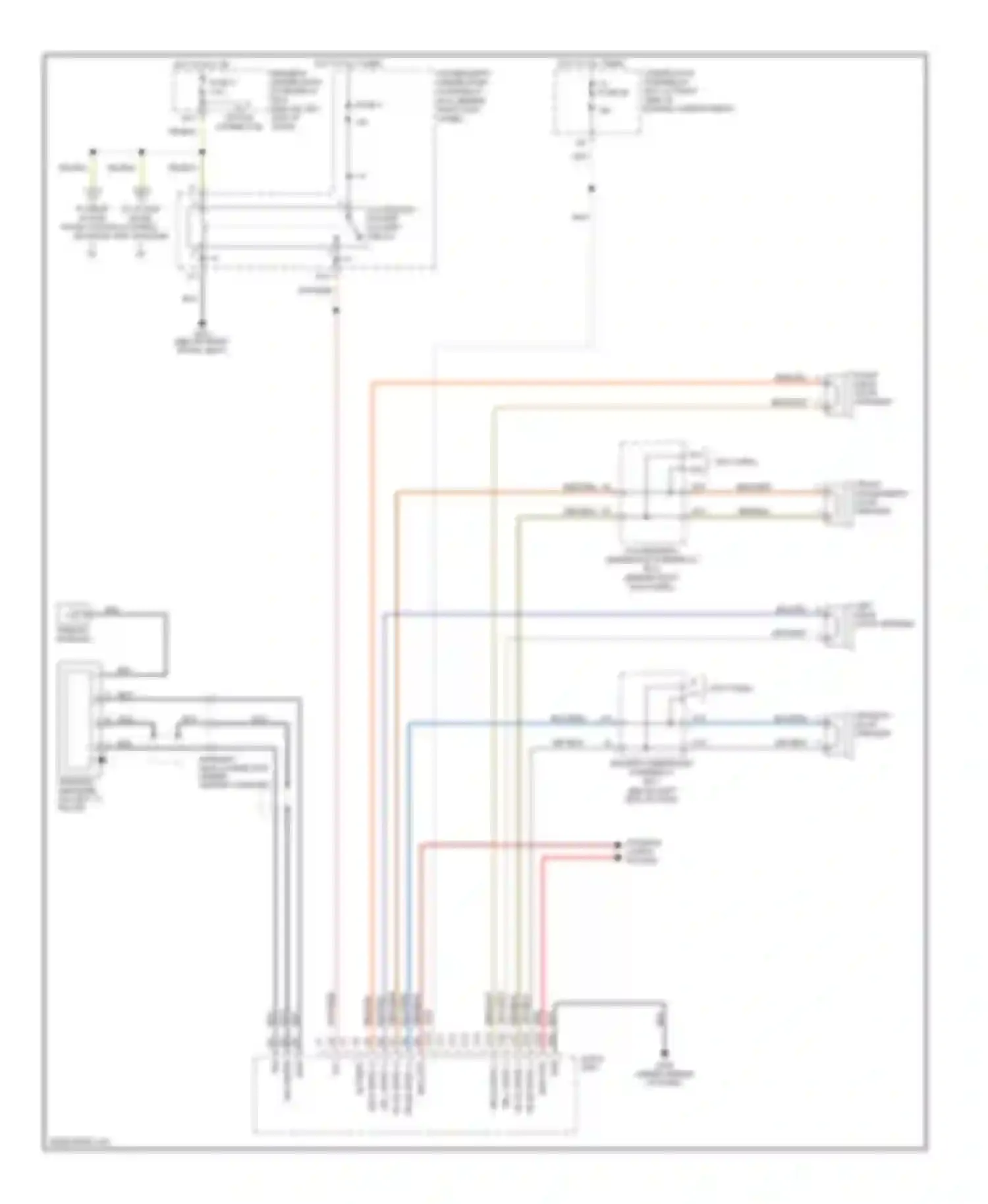 Pilot Honda I (2004-2009): Radio circuit, lx without satellite radio (1 of 2)