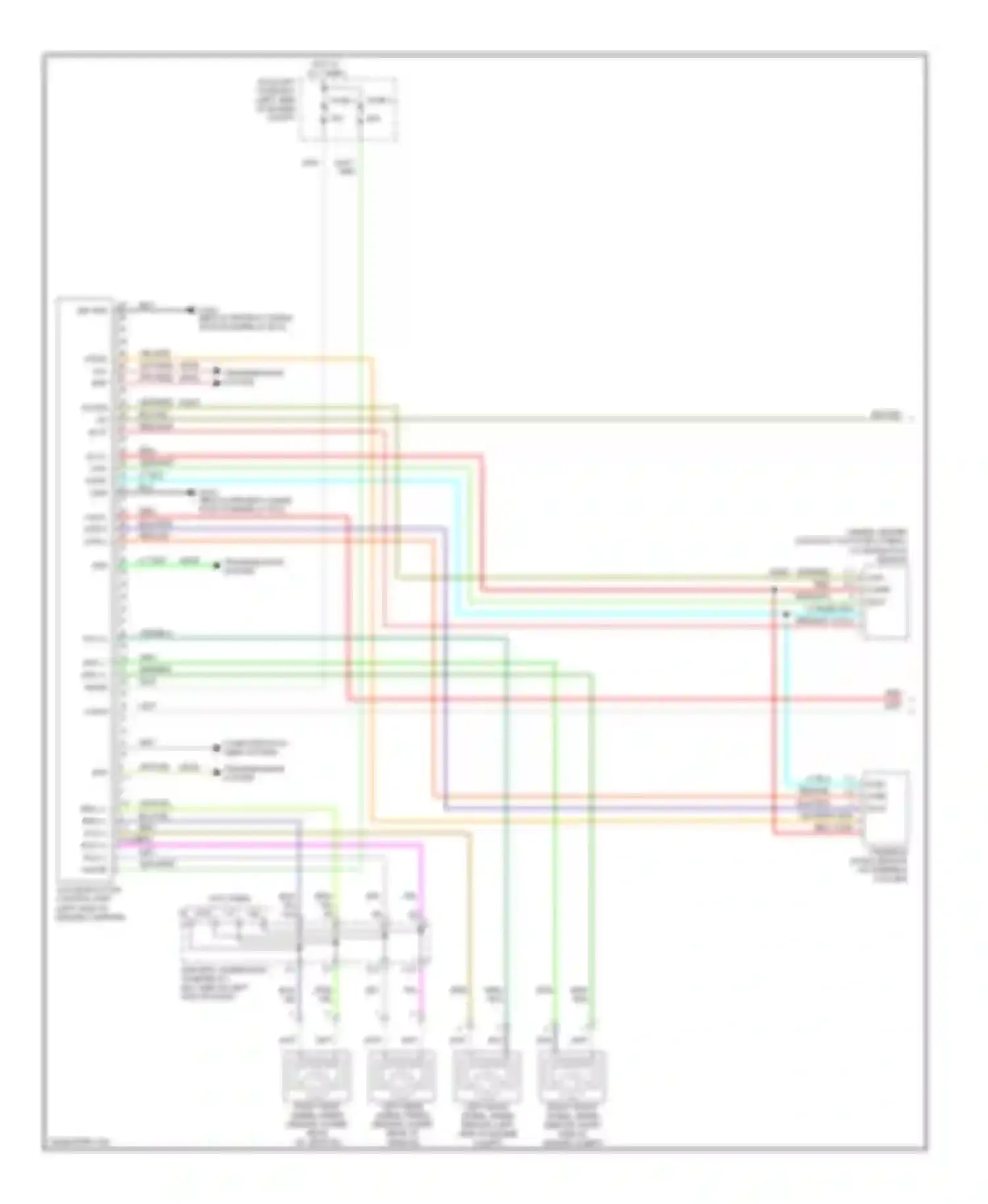 Wiring diagram vas modulator control unit for Honda Pilot I (2004-2009)