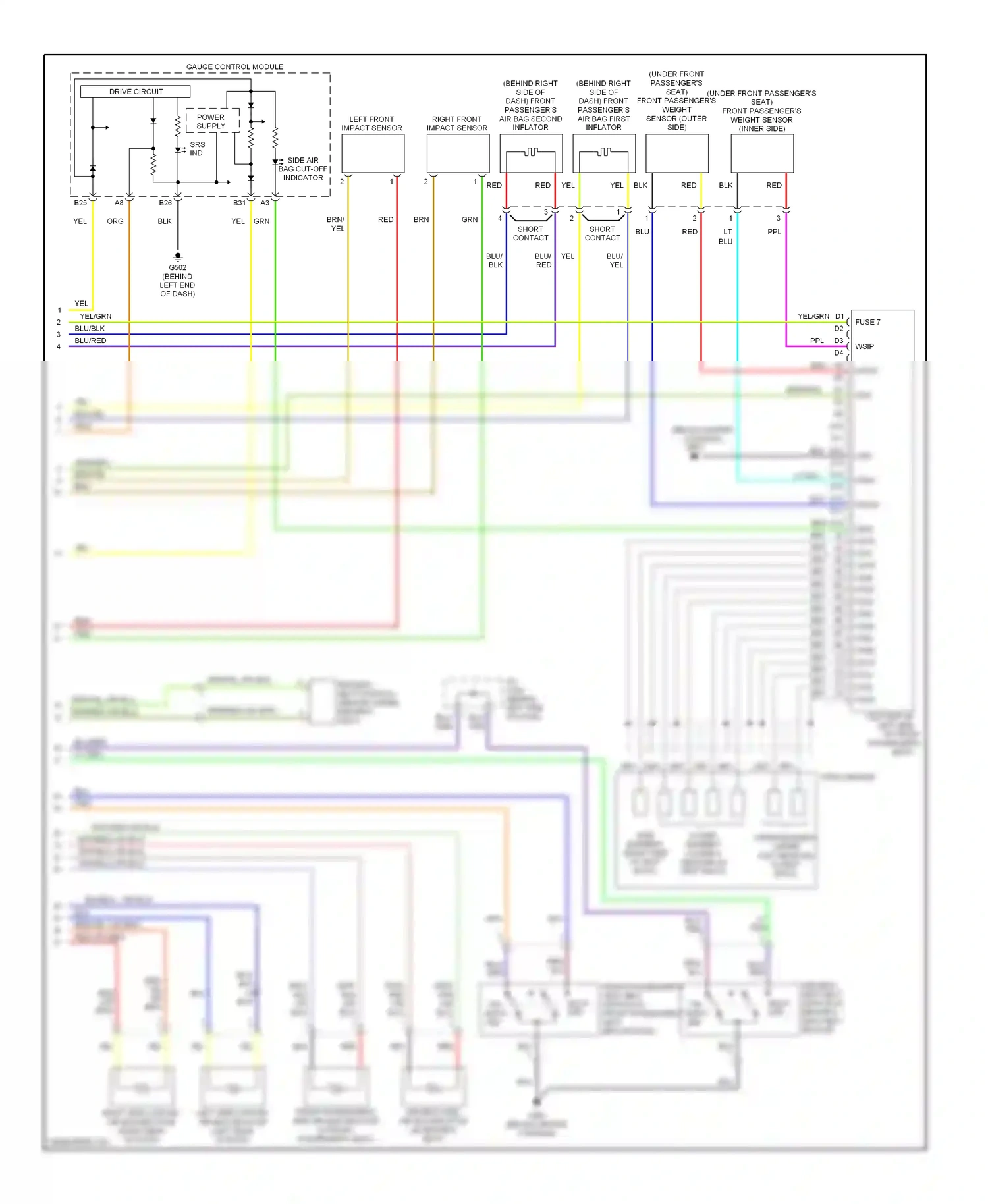 Wiring diagram blu for Honda Pilot I (2004-2009) (70 of 73)