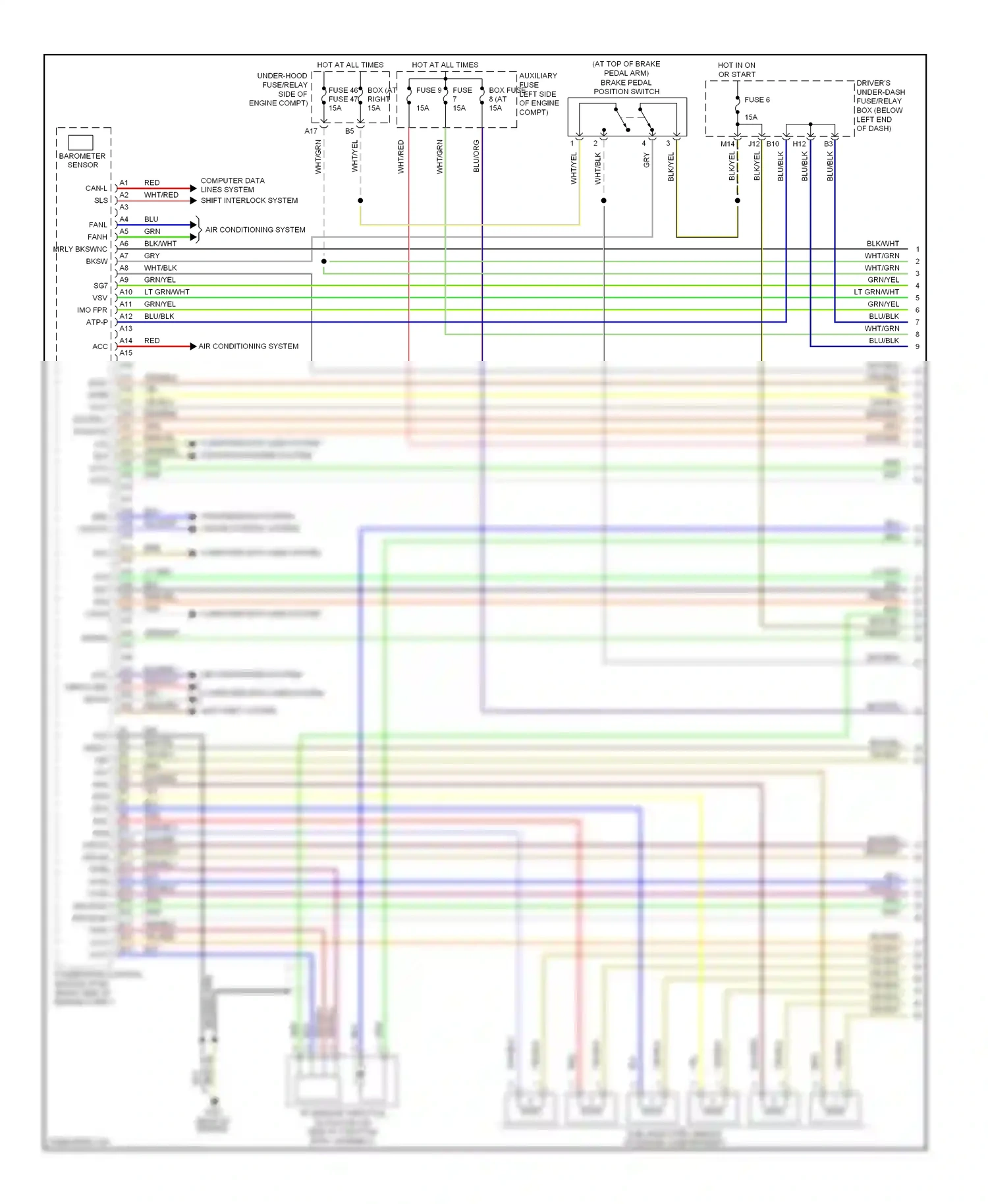 Wiring diagram computer data lines system for Honda Pilot I (2004-2009) (9 of 12)
