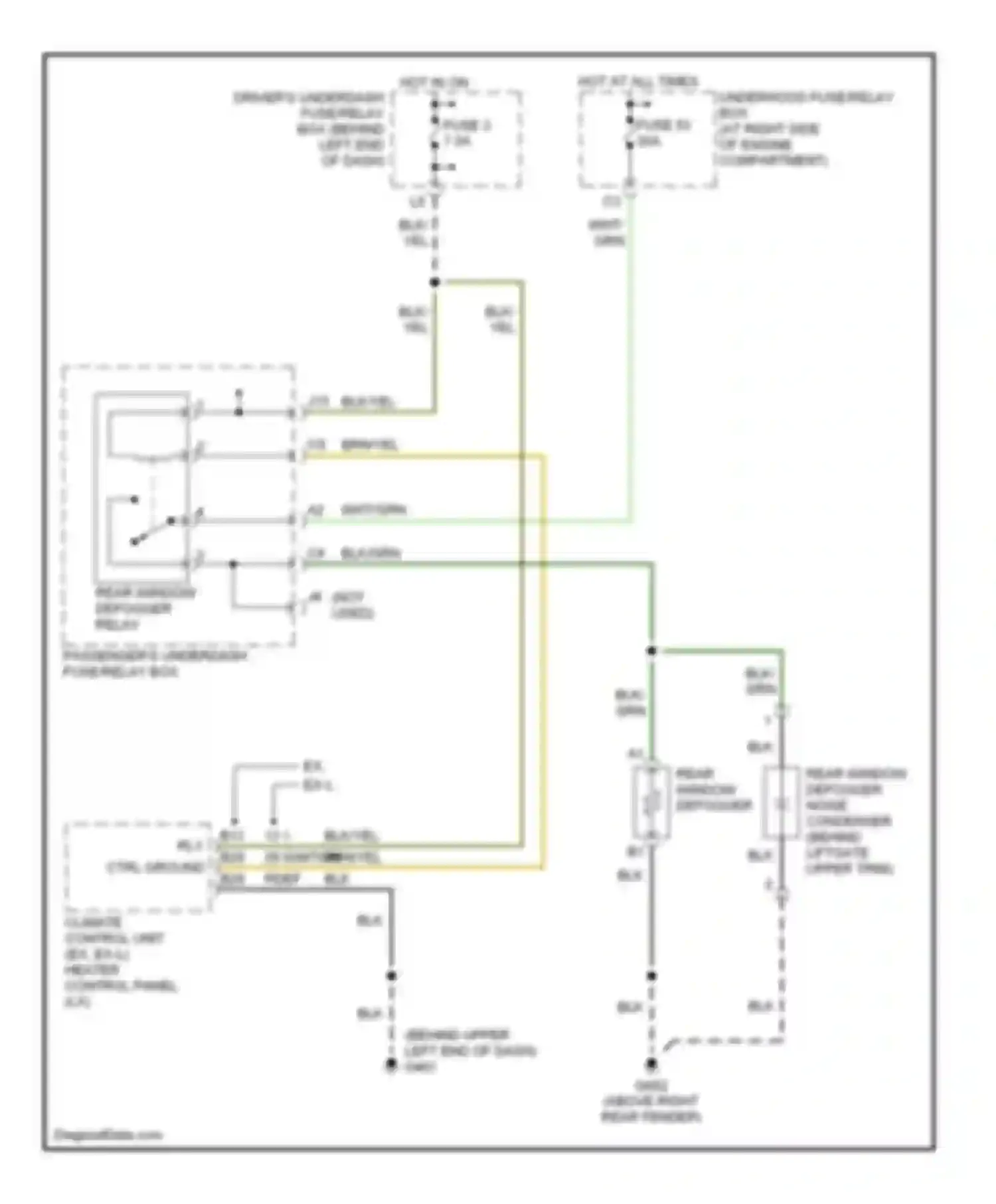 Wiring diagram fuse 53 for Honda Pilot I (2004-2009) (2 of 2)