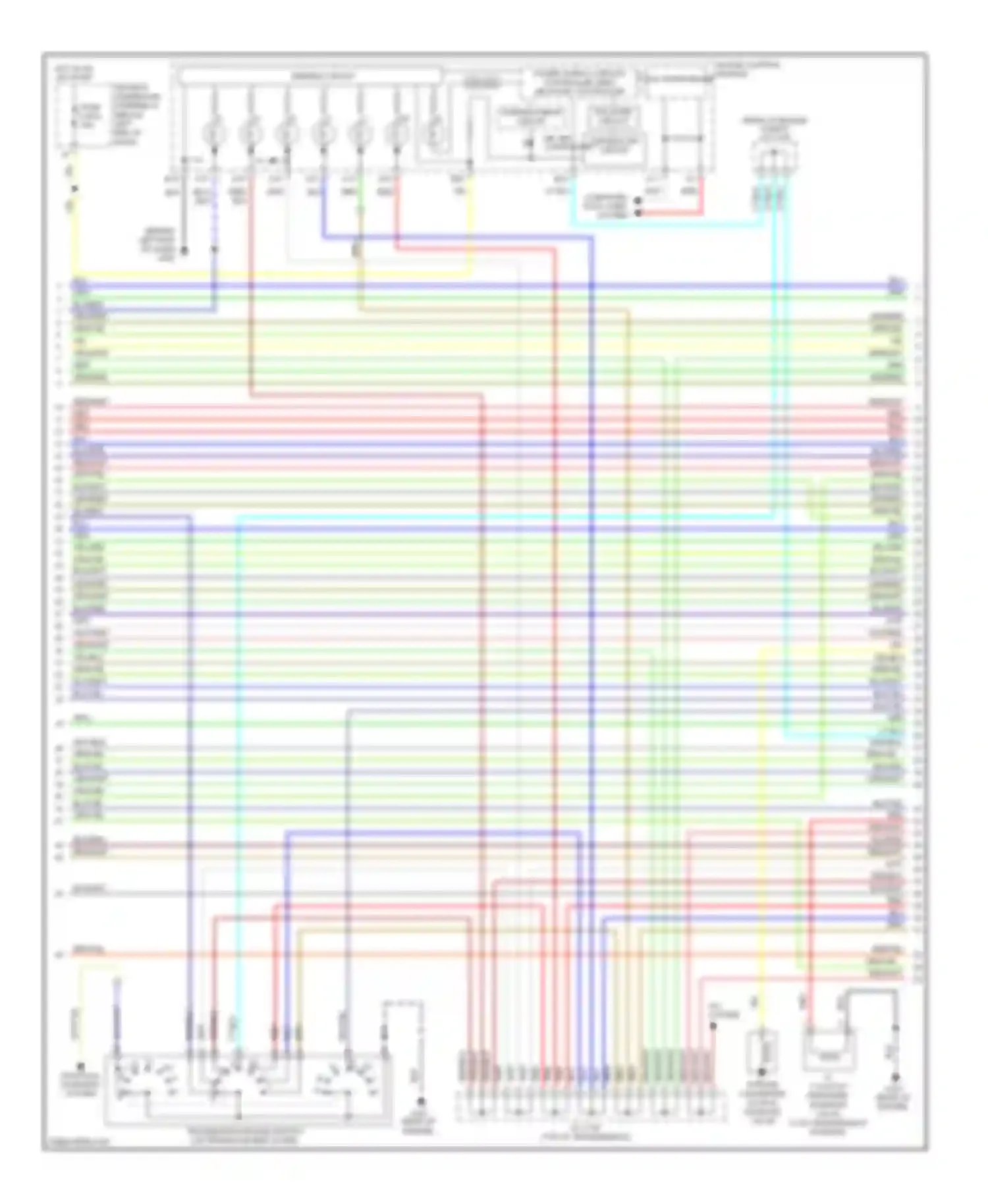 Wiring diagram warning drive circuit for Honda Pilot I (2004-2009)