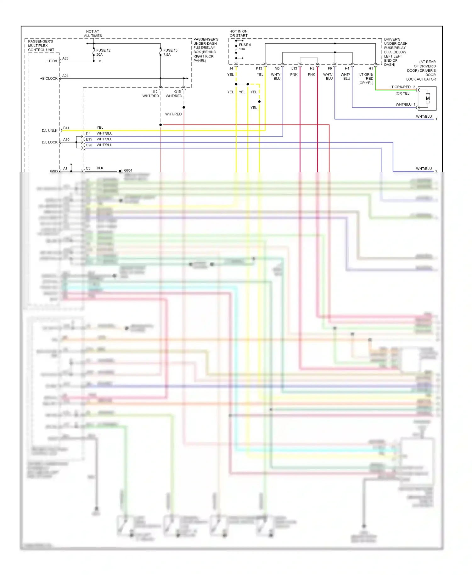 Wiring diagram grn/org for Honda Pilot I (2004-2009) (15 of 20)