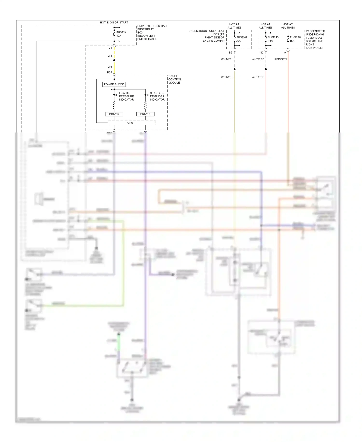 Honda Pilot I (2004-2009) head wiring diagram  (1 of 2)