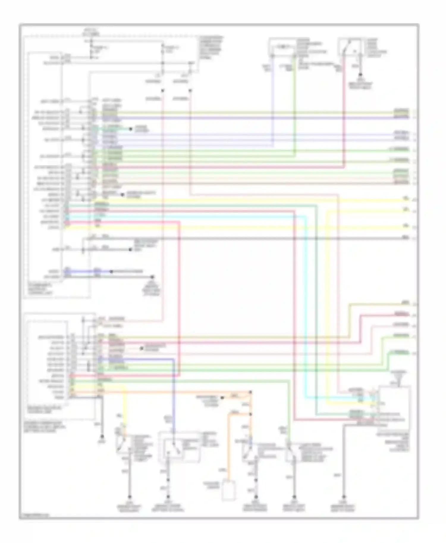 Wiring diagram ignition key switch/ key light for Honda Pilot I (2004-2009)