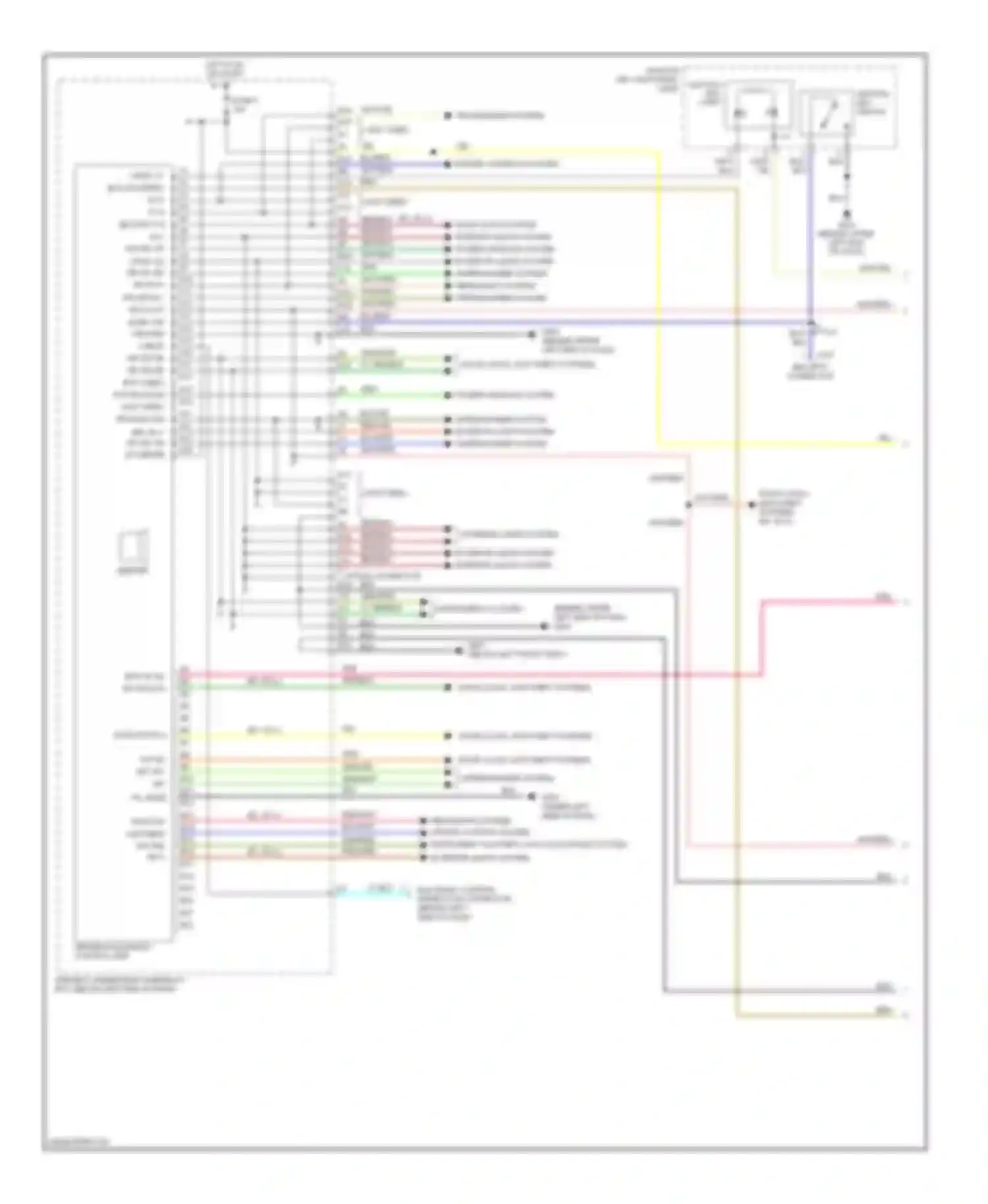 Wiring diagram t/g sw int vr+ int vr- sgnd for Honda Pilot I (2004-2009)