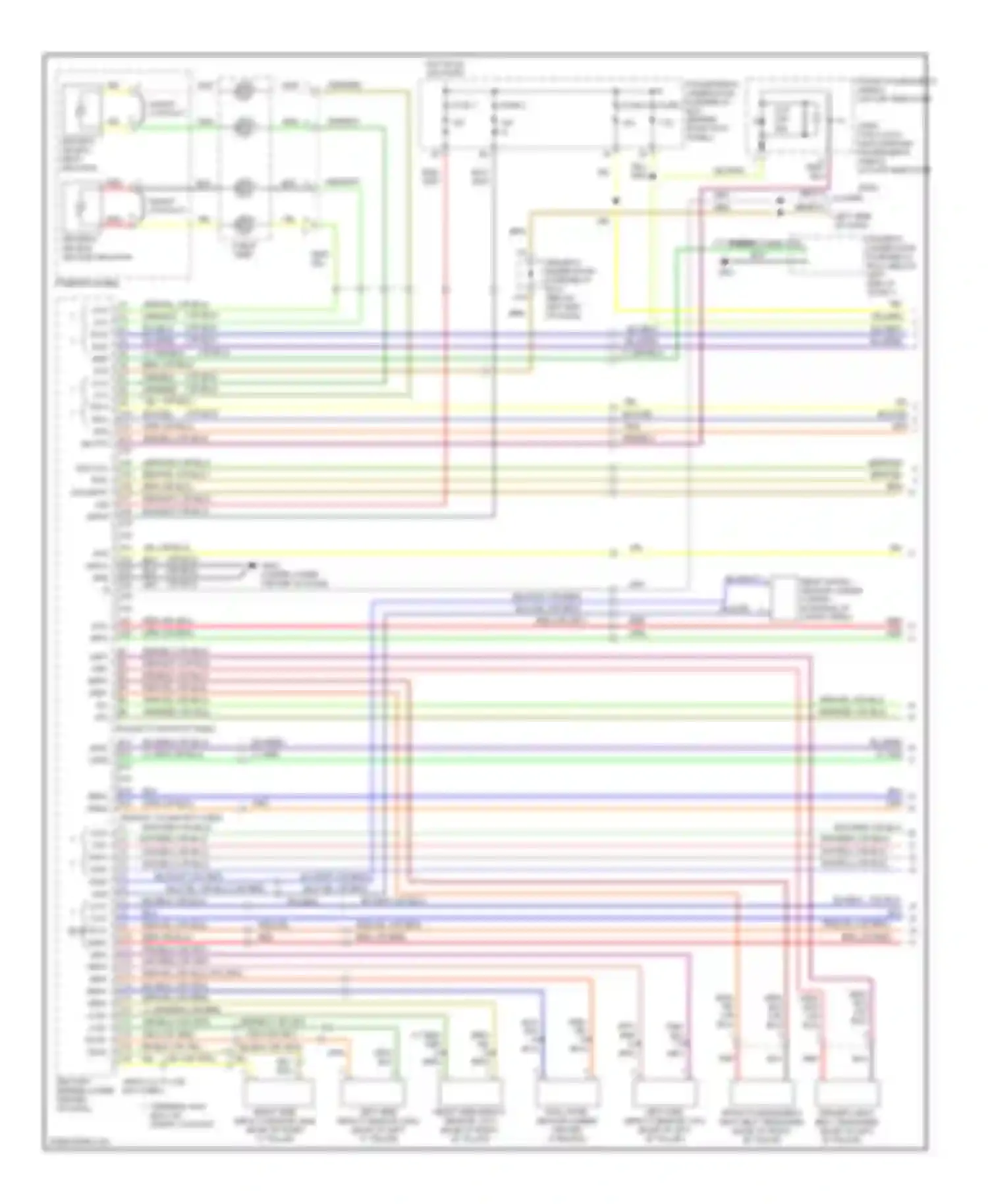 Wiring diagram terminal has built-in short contact for Honda Pilot I (2004-2009)