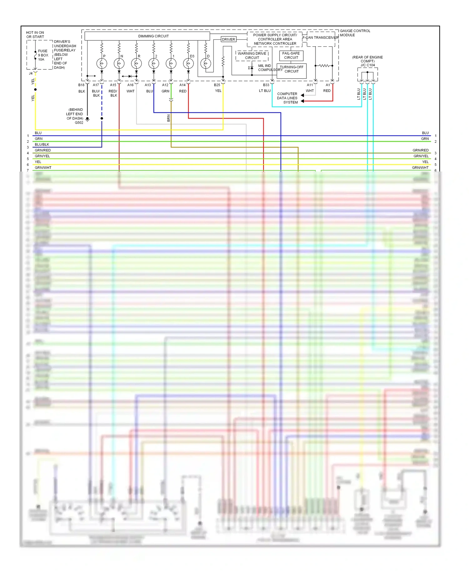 Wiring diagram lt blu for Honda Pilot I (2004-2009) (17 of 25)