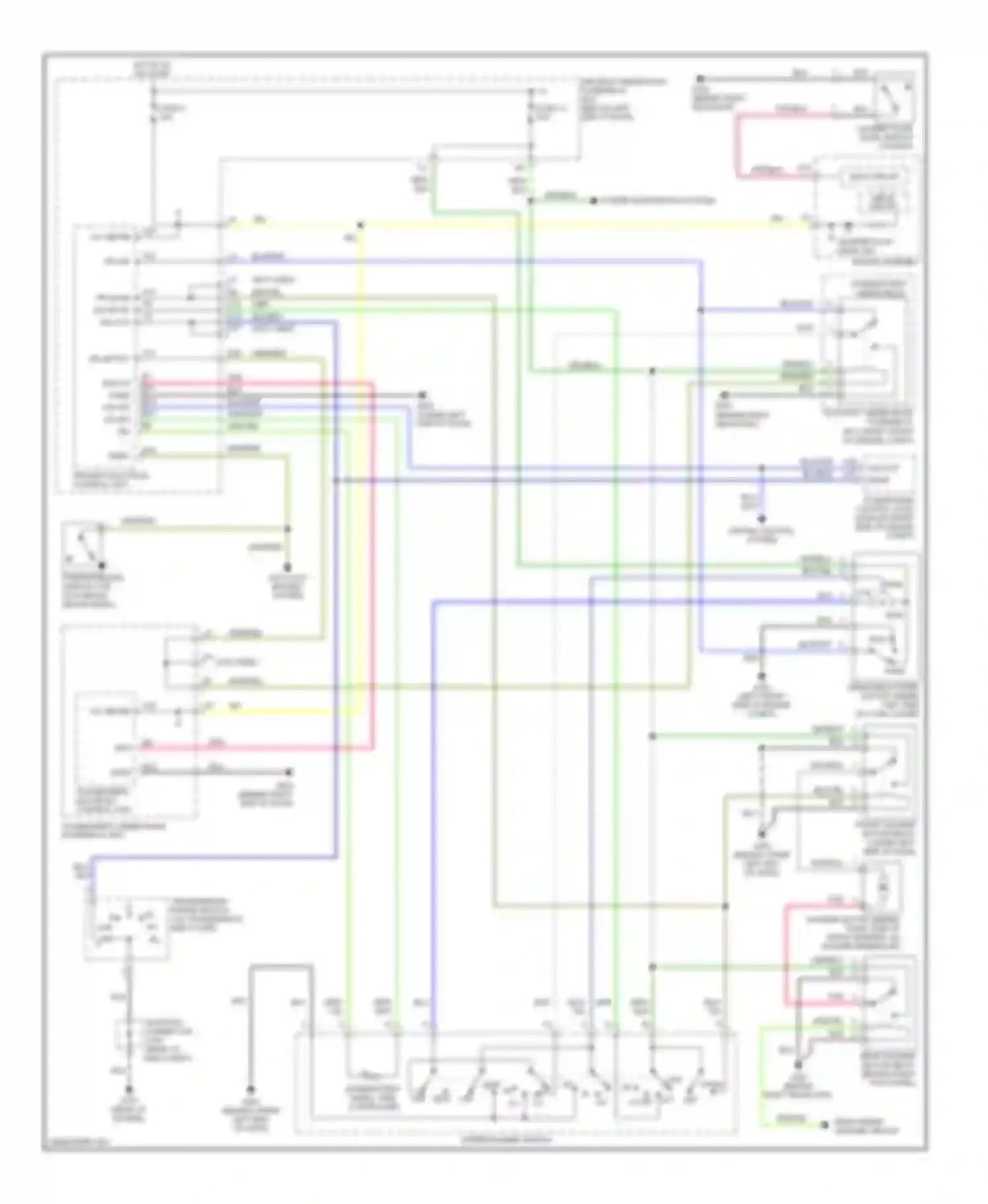 Wiring diagram main circuit for Honda Pilot I (2004-2009) (1 of 1)