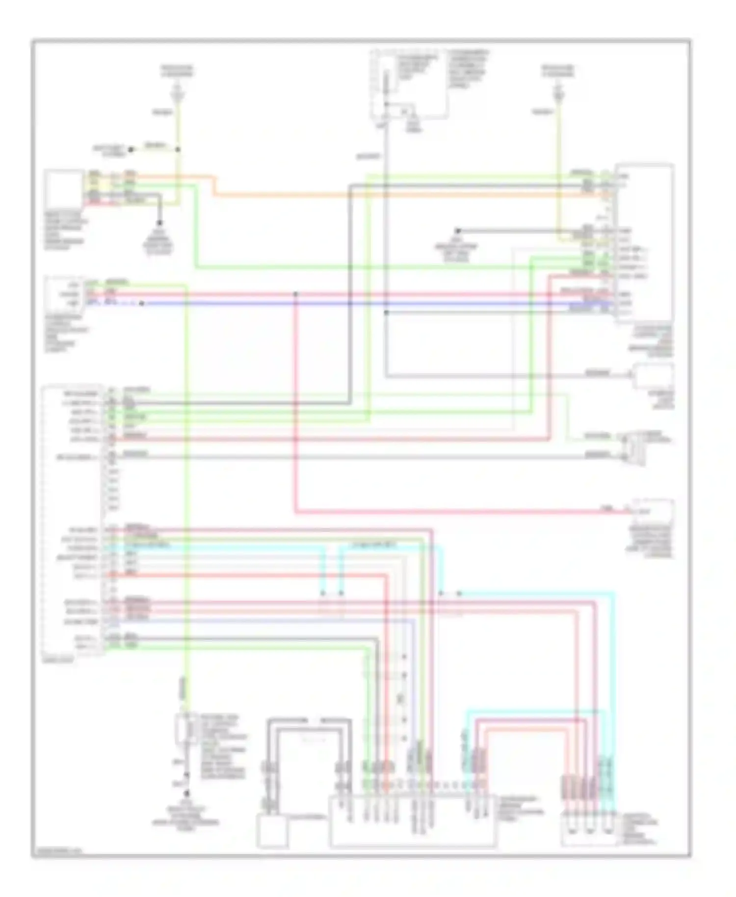 Wiring diagram of engine) for Honda Pilot I (2004-2009) (1 of 2)