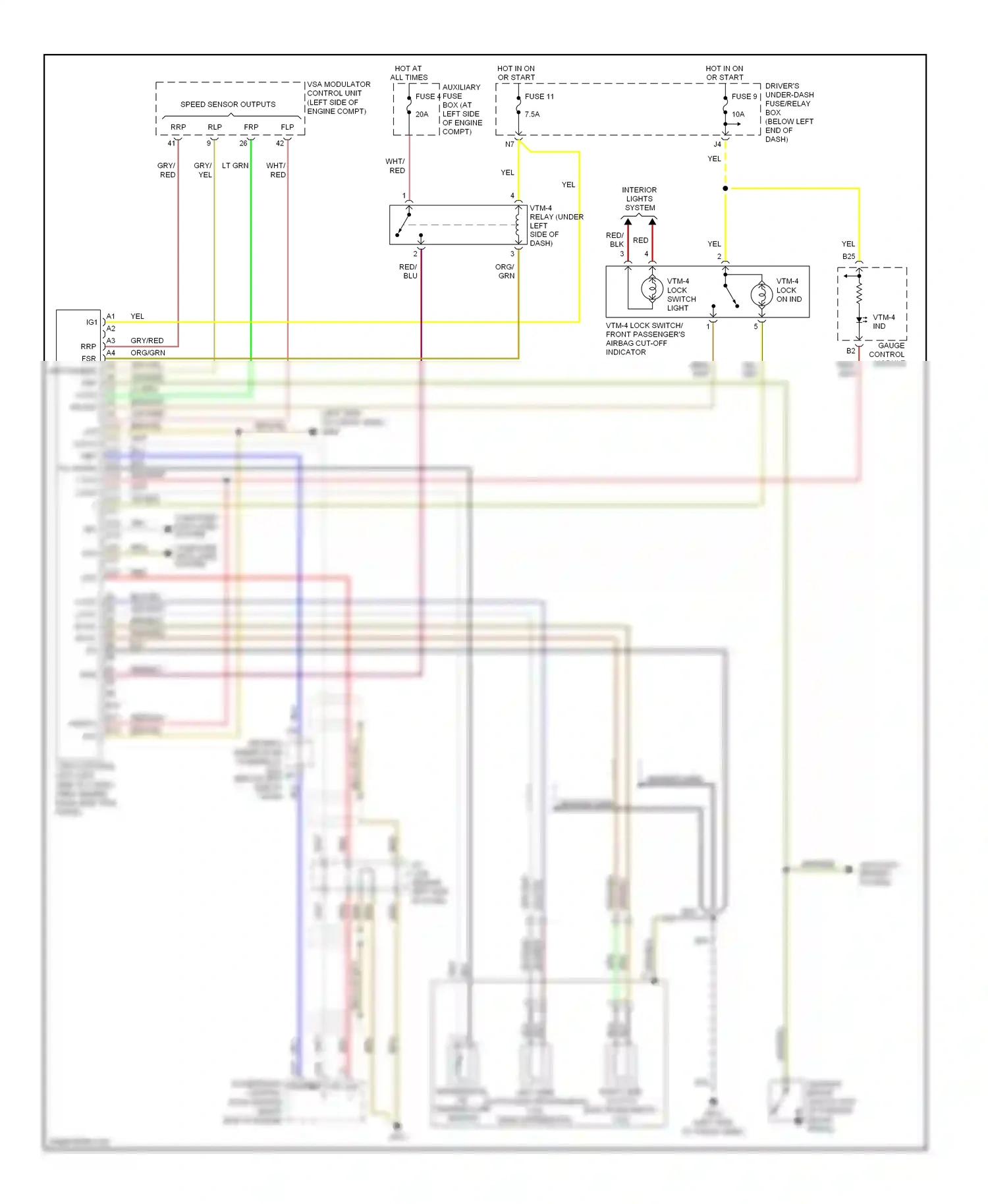 Wiring diagram red/blu for Honda Pilot I (2004-2009) (31 of 35)
