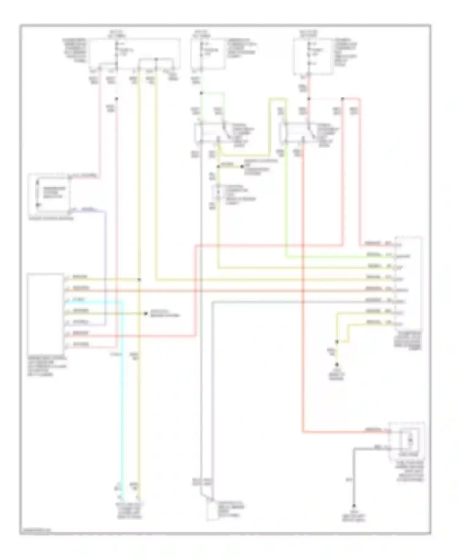Wiring diagram immobilizer system indicator for Honda Pilot I (2004-2009)