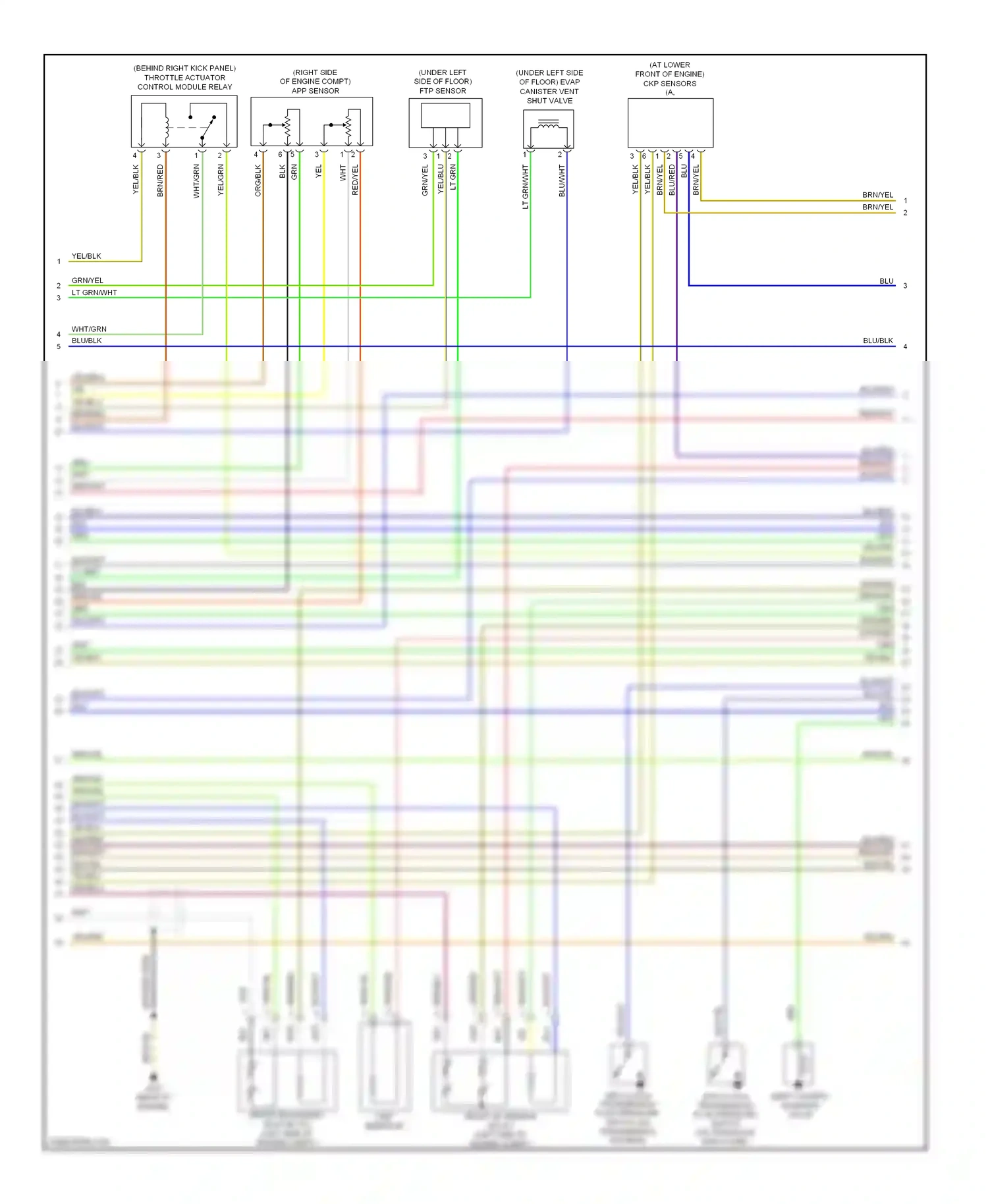 Wiring diagram shift control solenoid valve c for Honda Pilot I (2004-2009) (1 of 1)